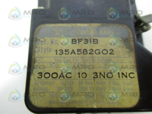 WESTINGHOUSE BF31B RELAY UNMP