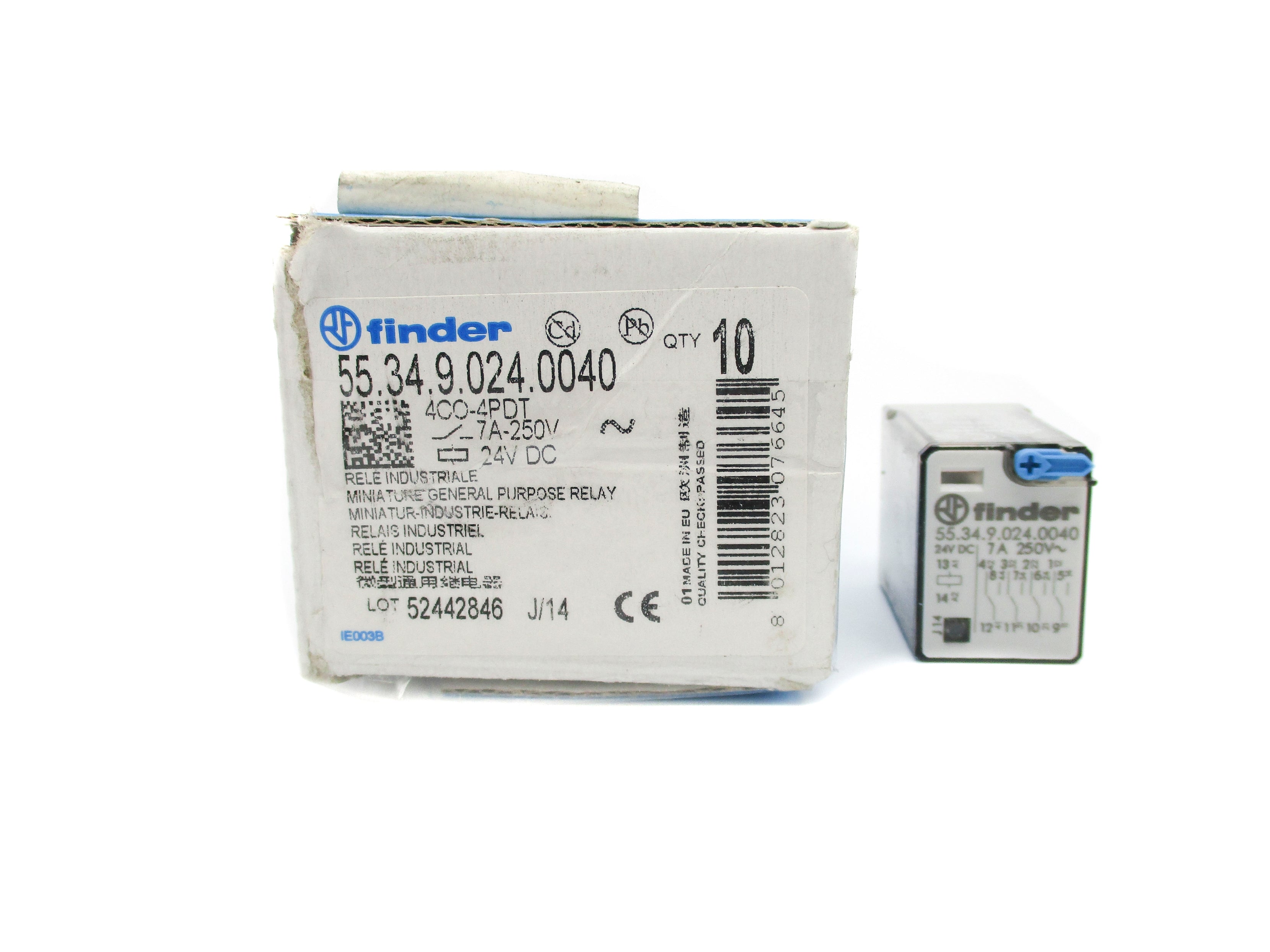 FINDER 55.34.9.024.0040 7A 250V (PKG OF 10) NSMP