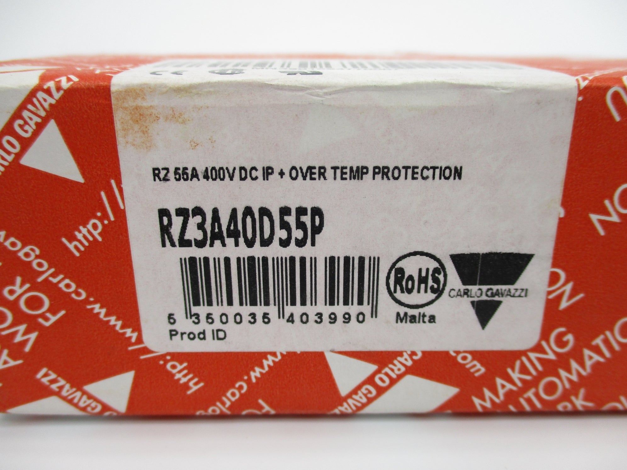CARLO GAVAZZI RZ3A40D55P 55A 400VDC NSMP
