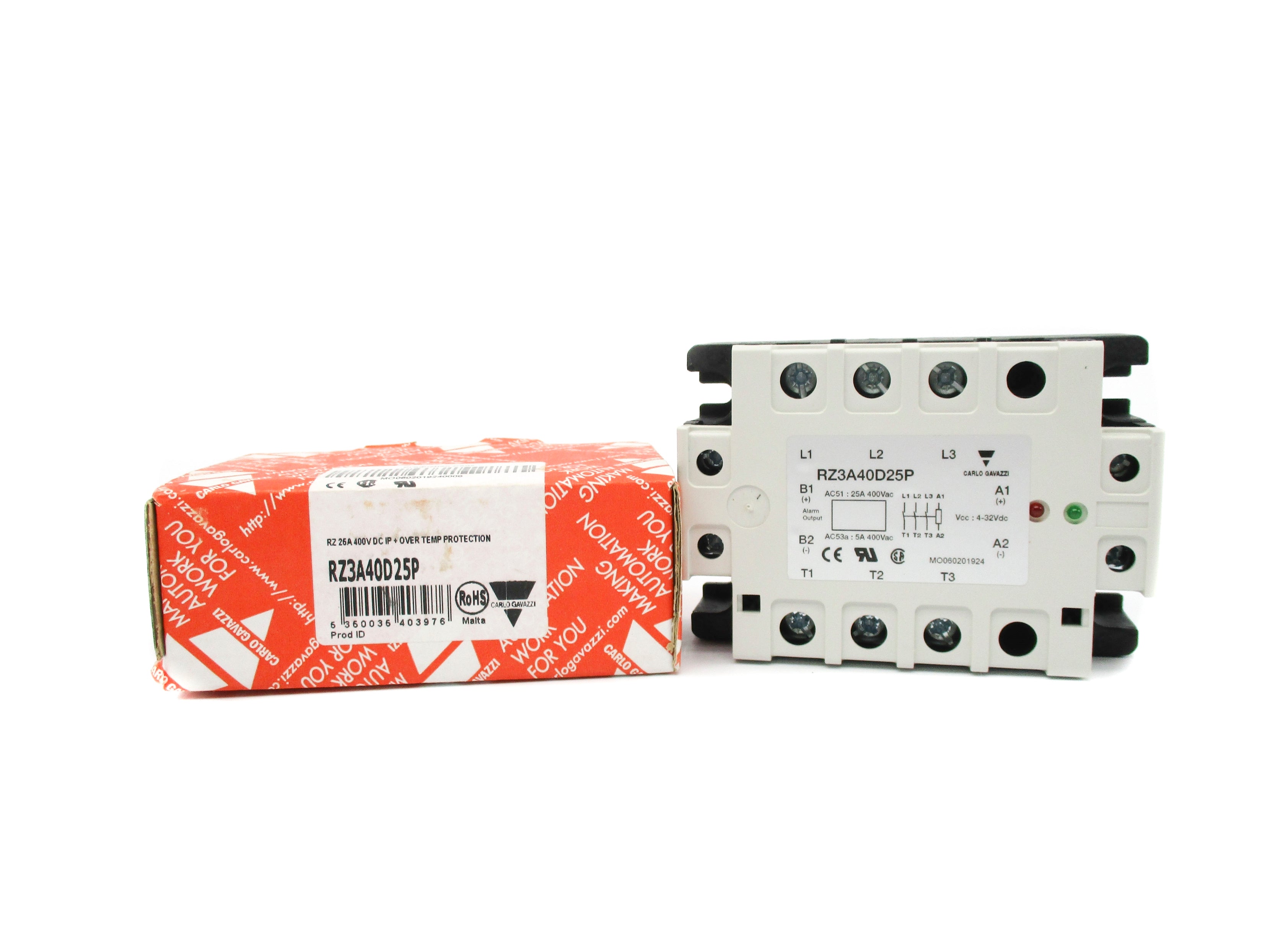 CARLO GAVAZZI RZ3A40D25P 25A 400VDC NSMP