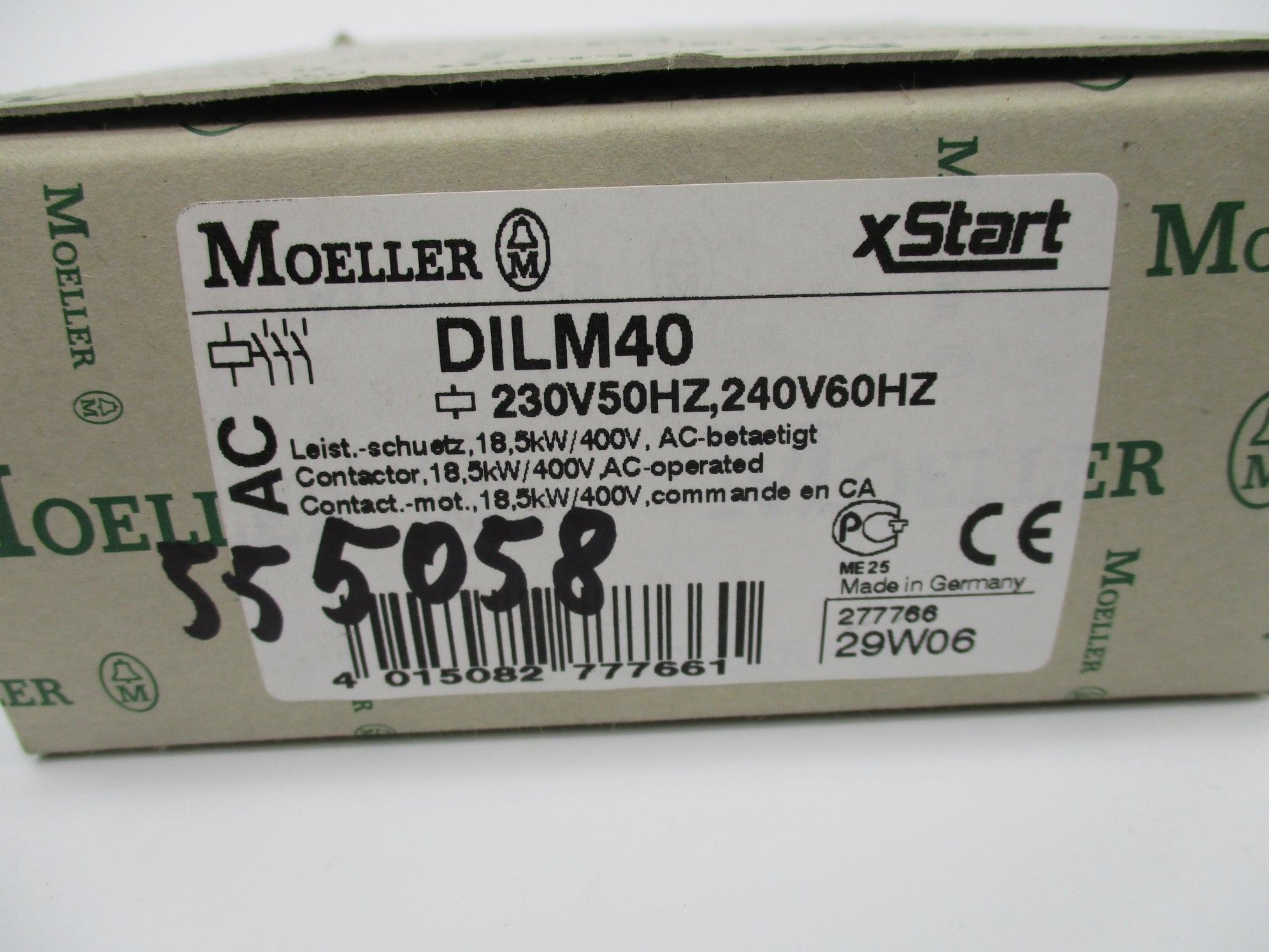 KLOCKNER MOELLER DILM40 230/240V 50A NSMP
