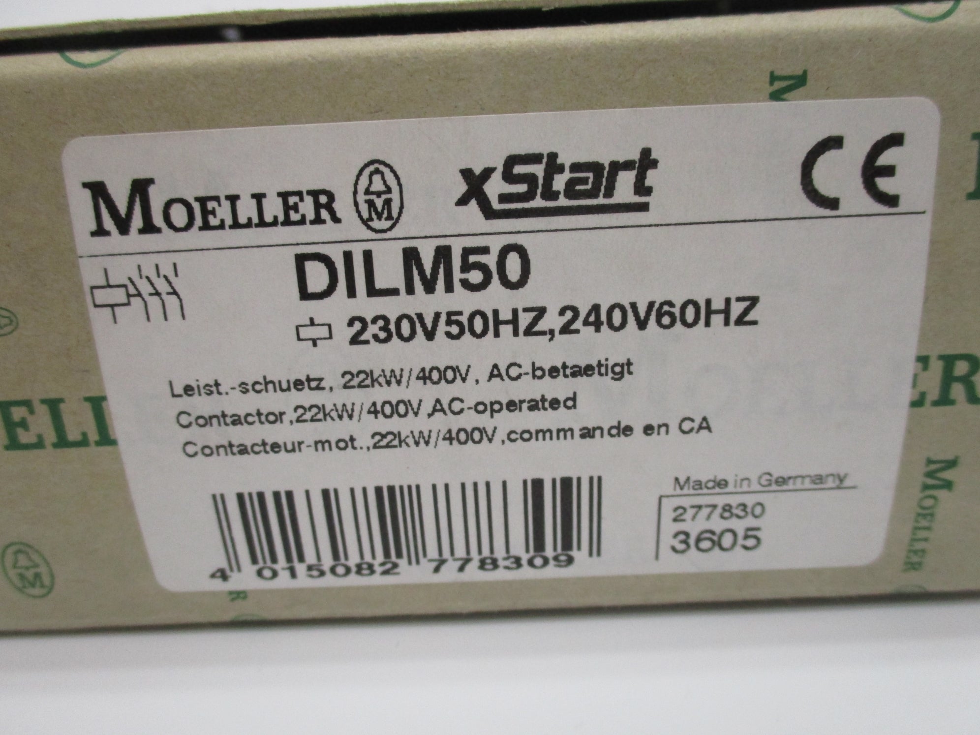 KLOCKNER MOELLER DILM50 240V NSMP