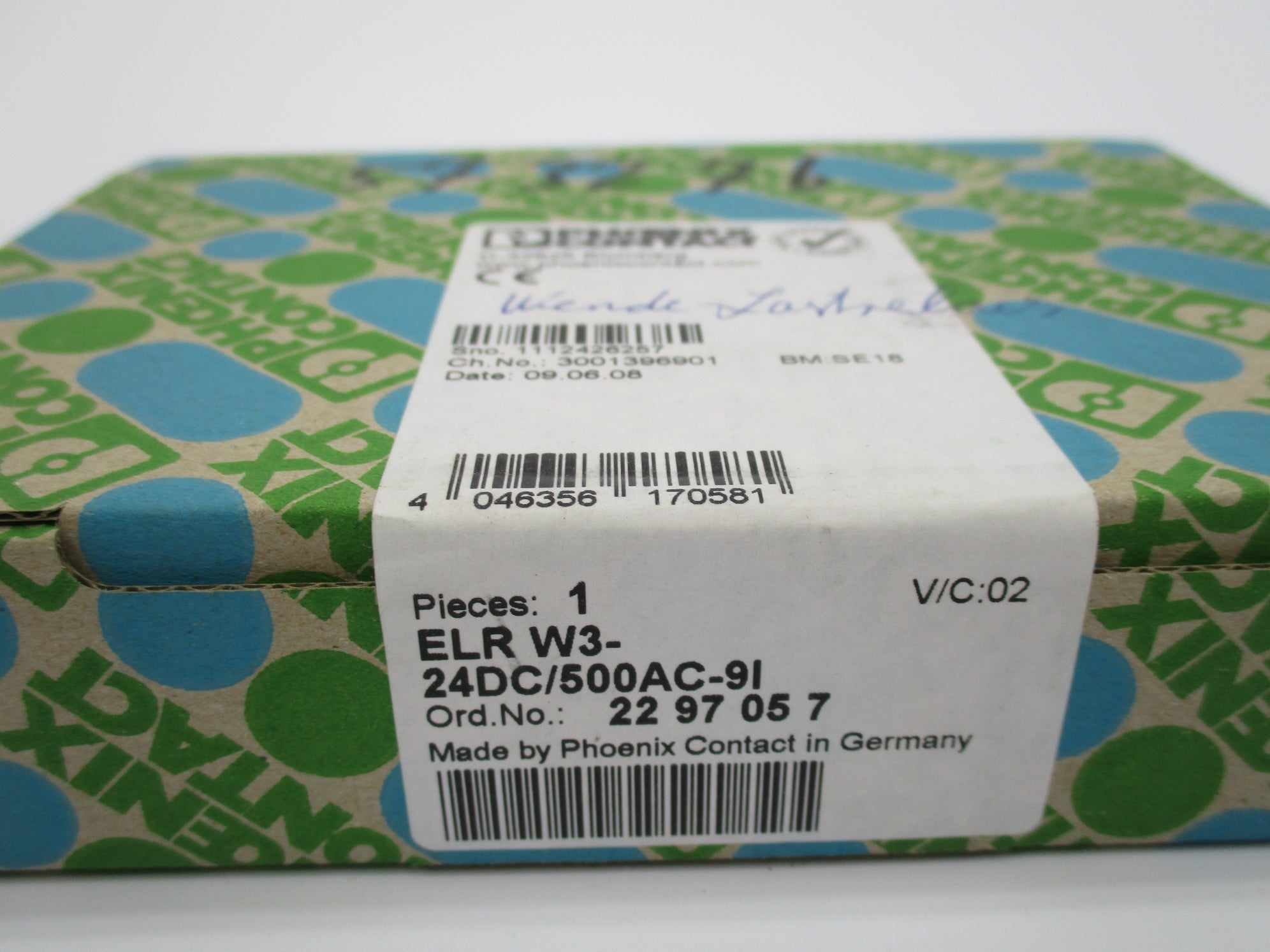 PHOENIX CONTACT ELRW3-24DC/500AC-9I 24VDC NSFS
