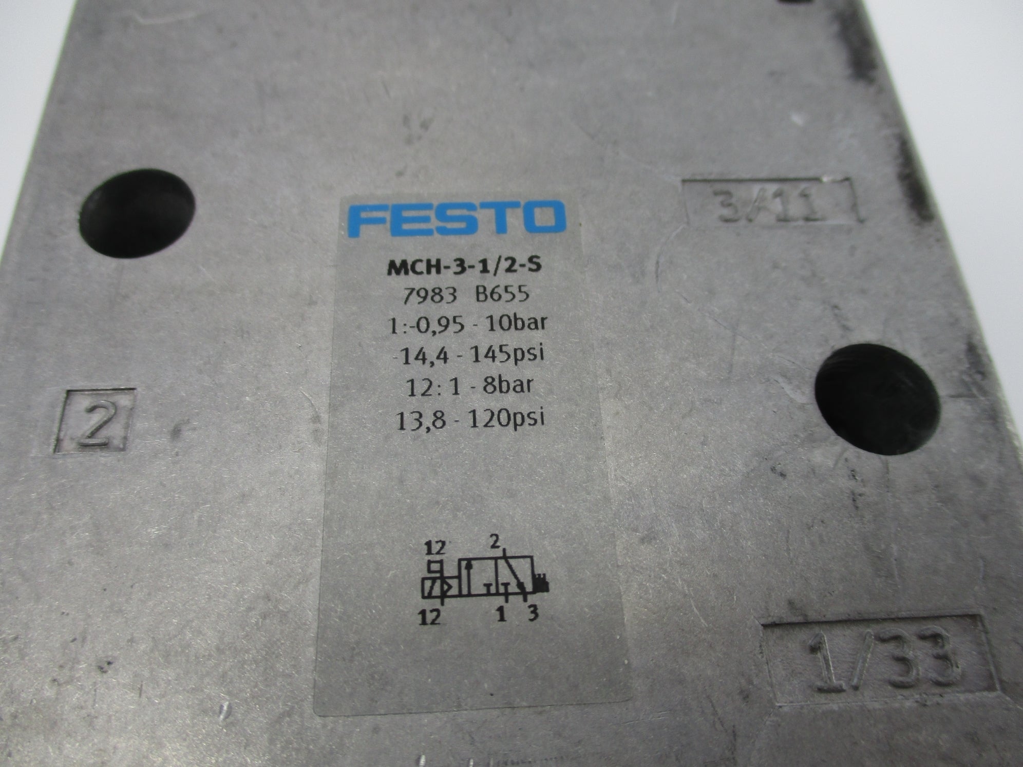 FESTO MCH-3-1/2-S 14,4-145PSI NSNP