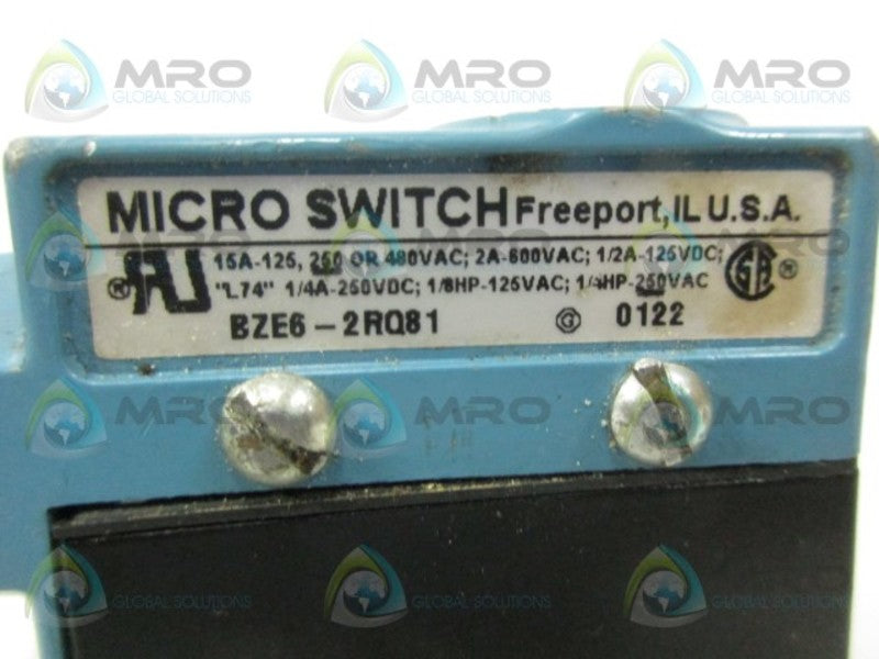 MICRO SWITCH BZE6-2RQ81 (AS PICTURED) UNMP