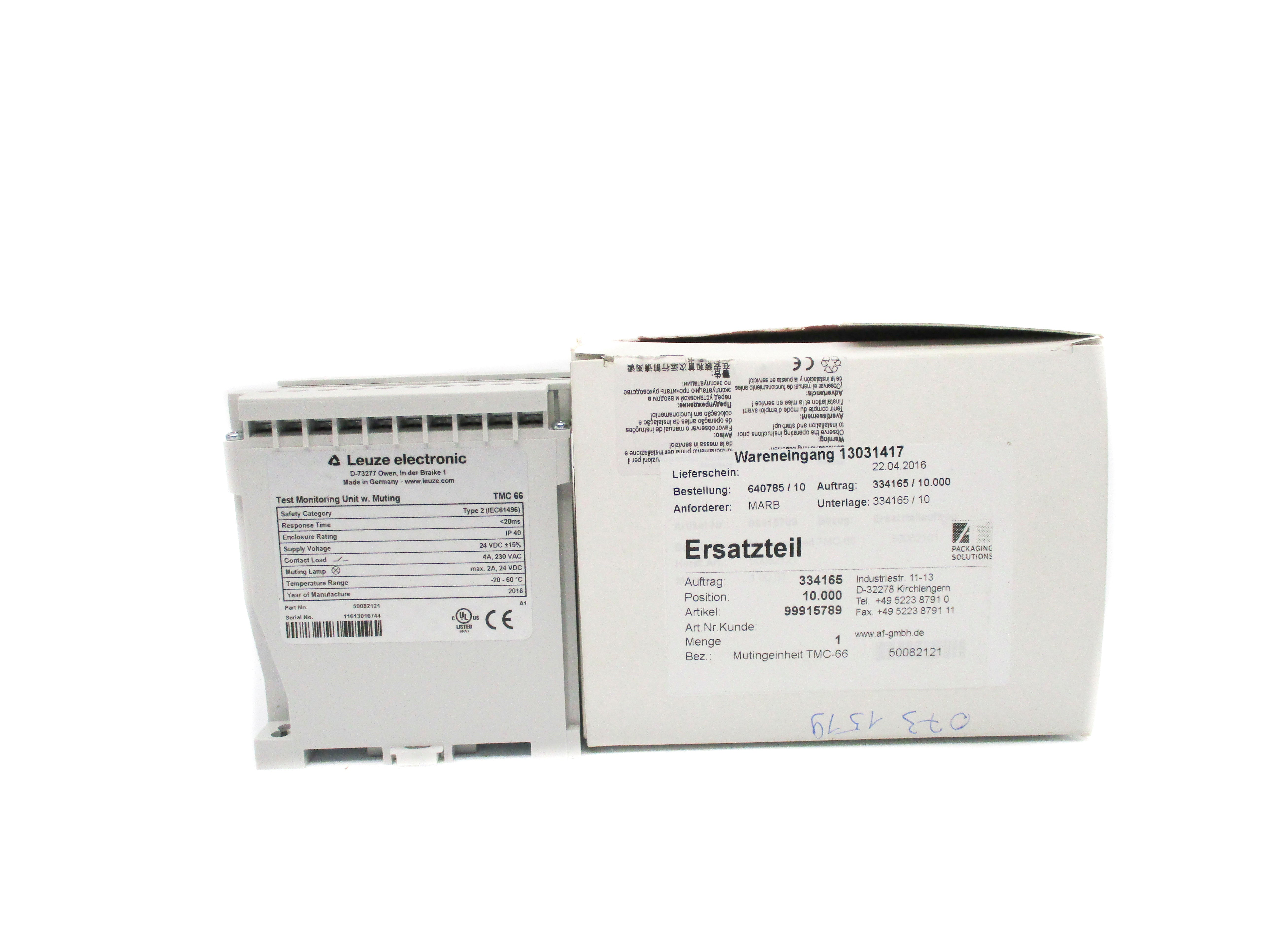 LEUZE ELECTRONIC 50082121 4A 230VAC NSMP
