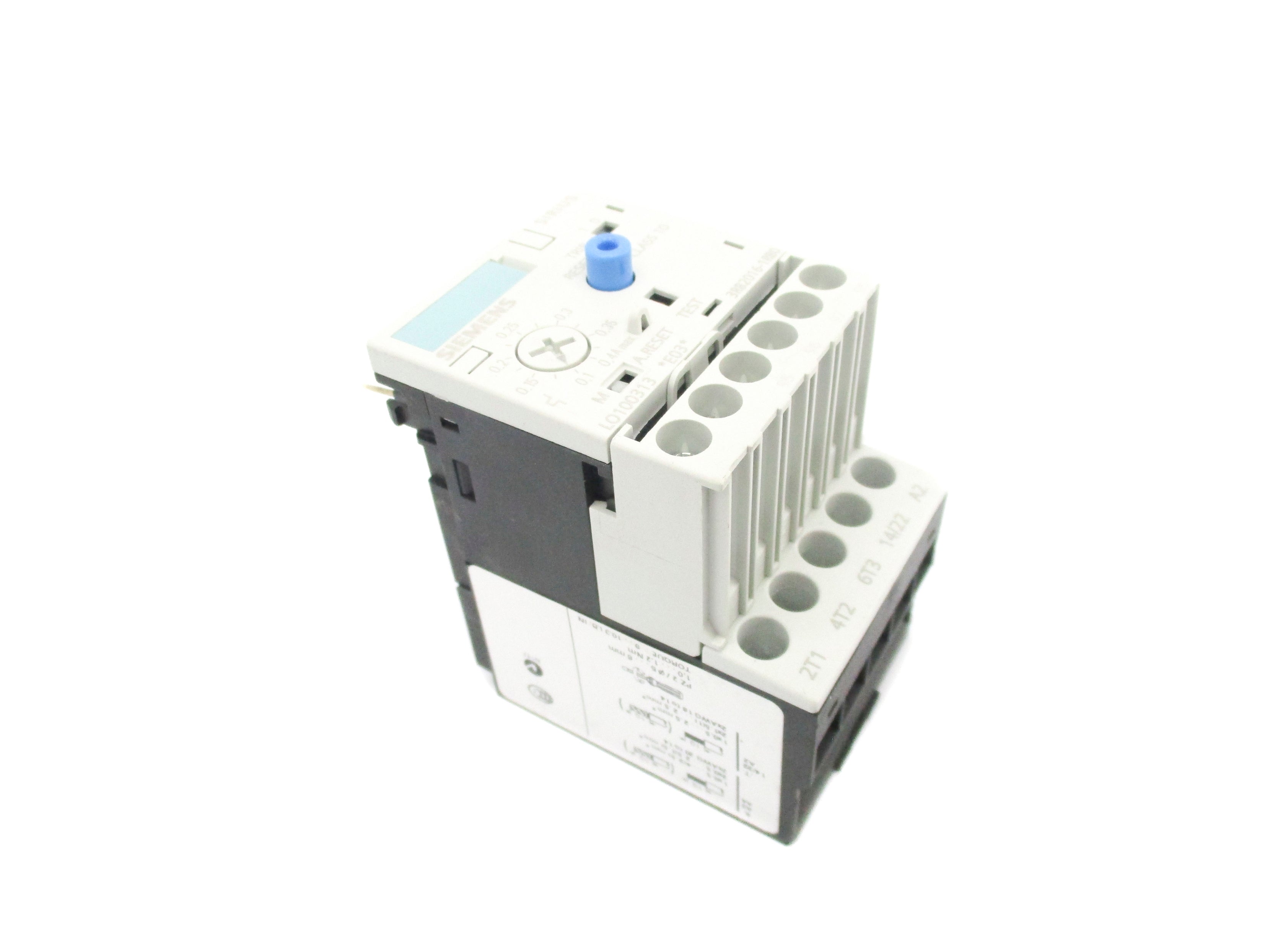 SIEMENS 3RB2016-1RB0 0.1-0.4A 600VAC UNMP