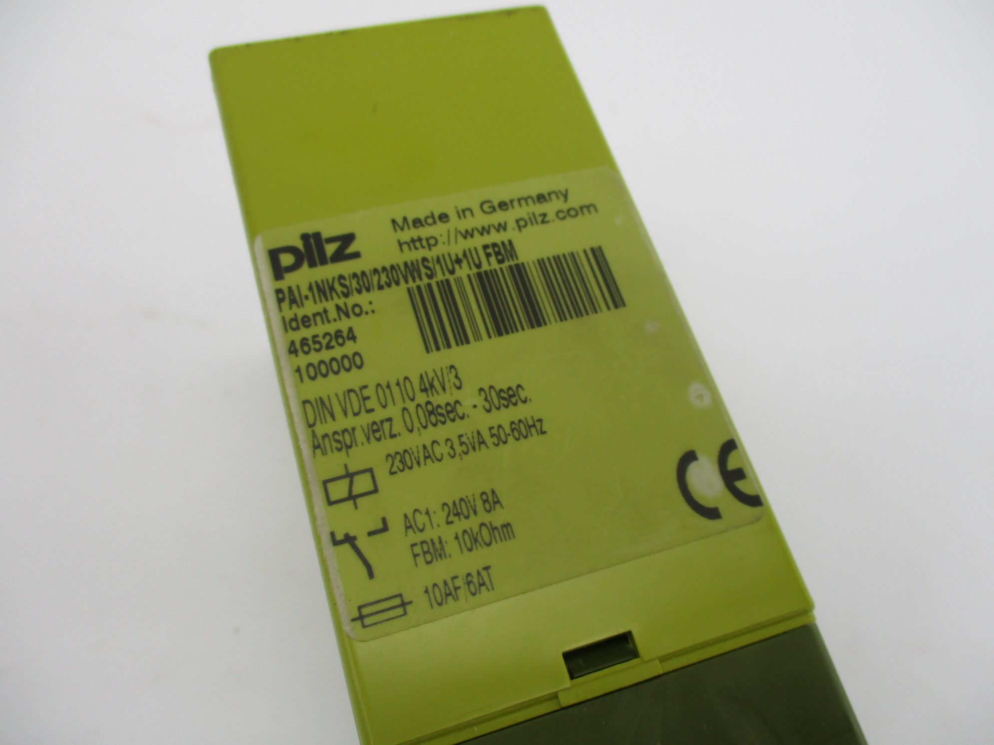 PILZ PAI-1NKS/30/230VWS/1U+1UFBM 8A 240V NSNP
