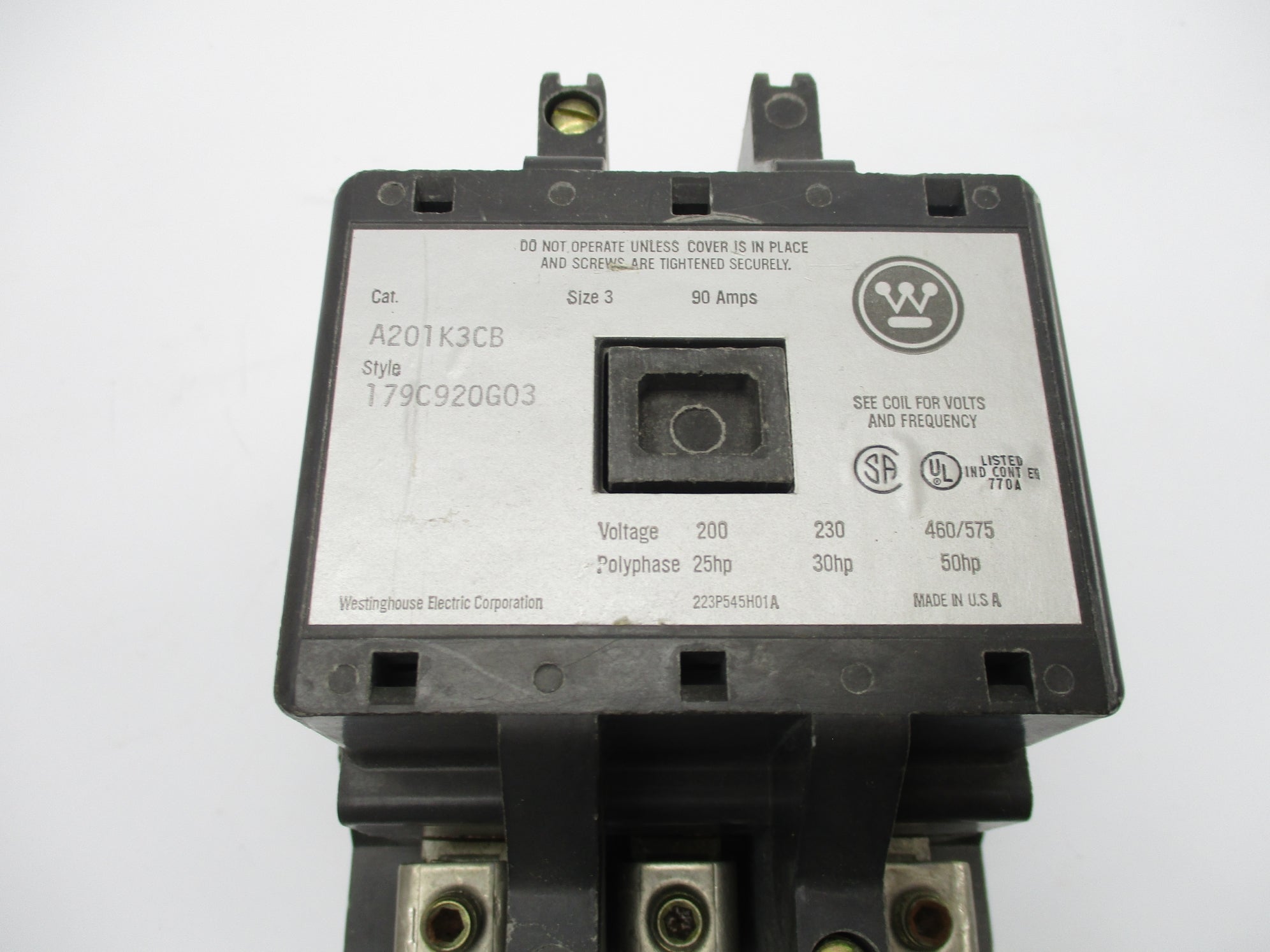 WESTINGHOUSE A201K3CB 200-230V NSNP