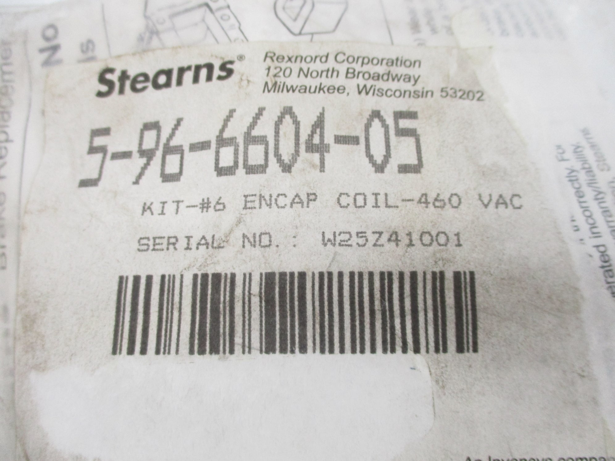 STEARNS 5-96-6604-05 NSMP