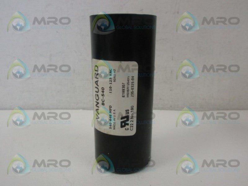 VANGUARD BC-540 CAPACITOR UNMP