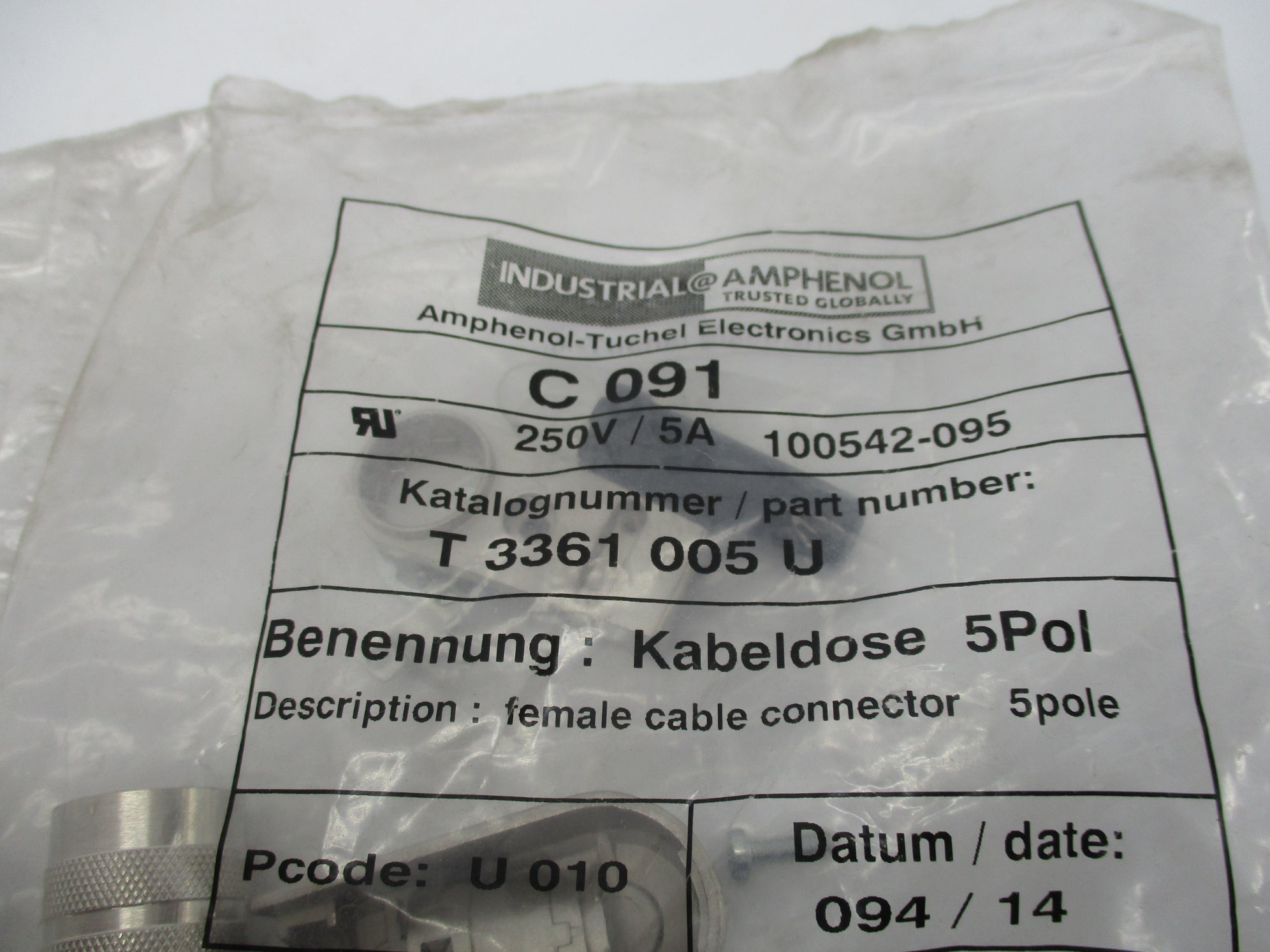AMPHENOL T3361005U NSMP