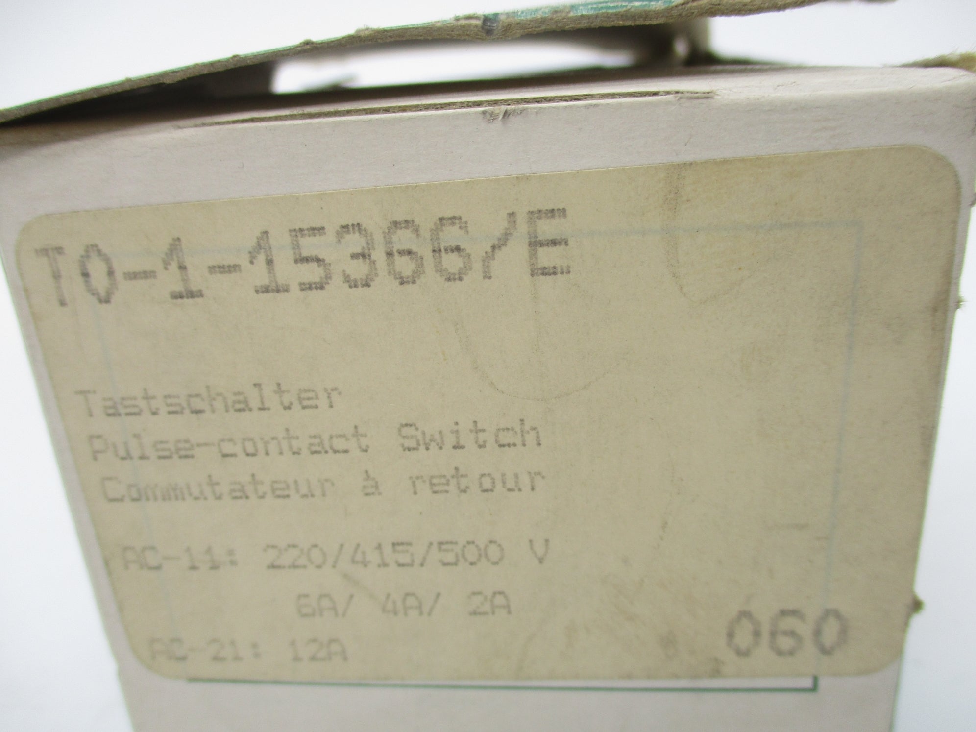 KLOCKNER MOELLER T0-1-15366/E (AS PICTURED) NSMP