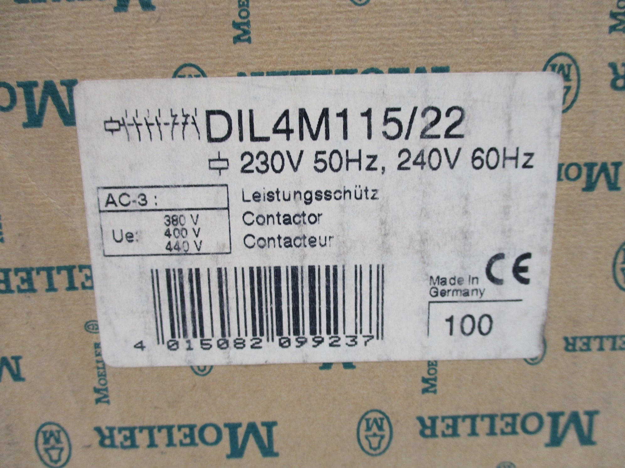 KLOCKNER MOELLER DIL4M115/22 230/240V NSMP