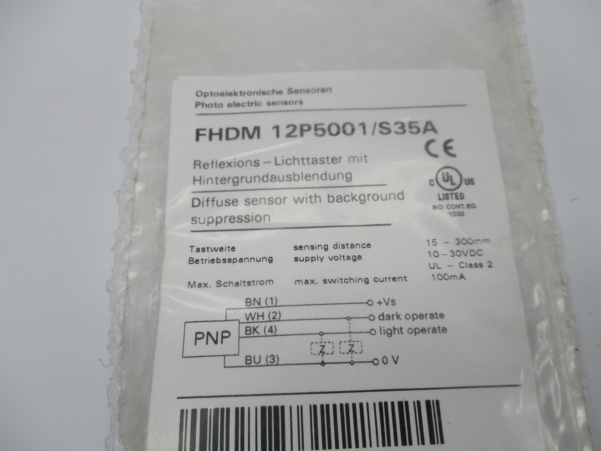 BAUMER FHDM12P5001/S35A 10-30VDC NSMP