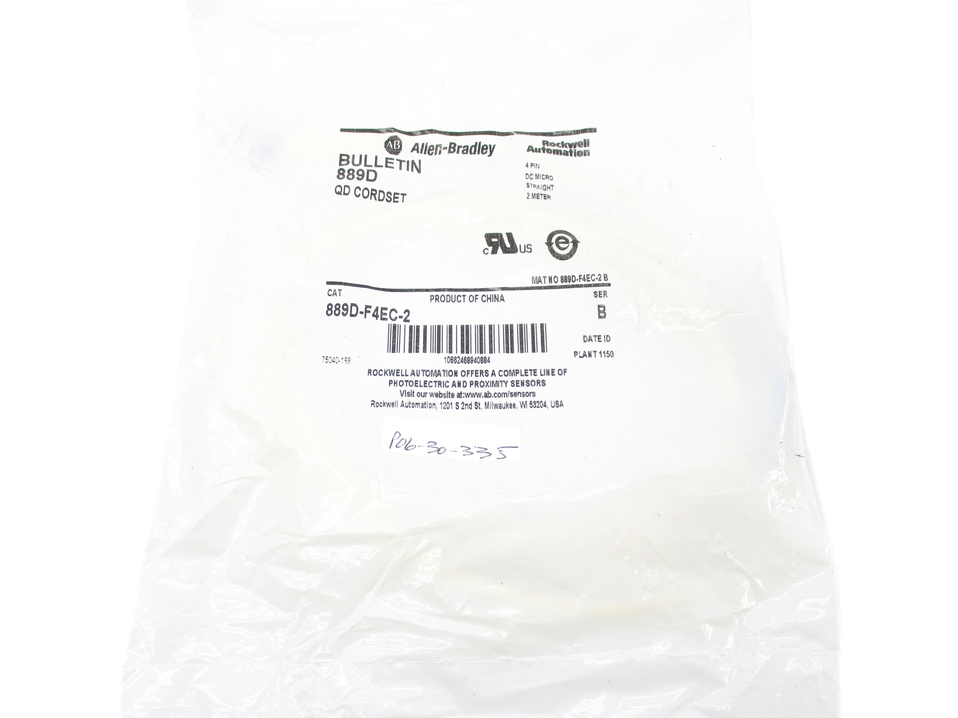 ALLEN BRADLEY 889D-F4EC-2 SER. B NSMP