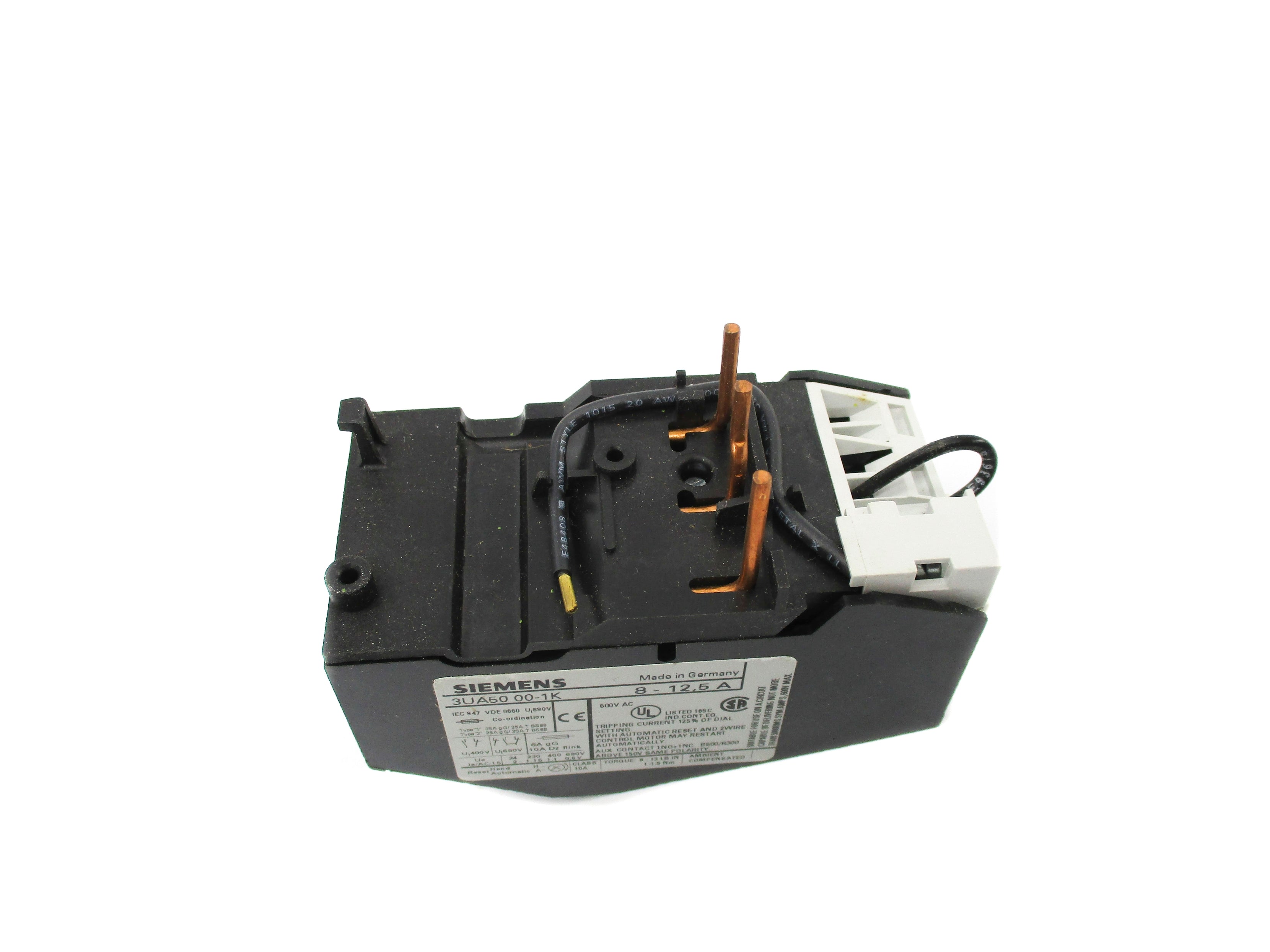 SIEMENS 3UA5000-1K 8-12,5A 600VAC NSNP