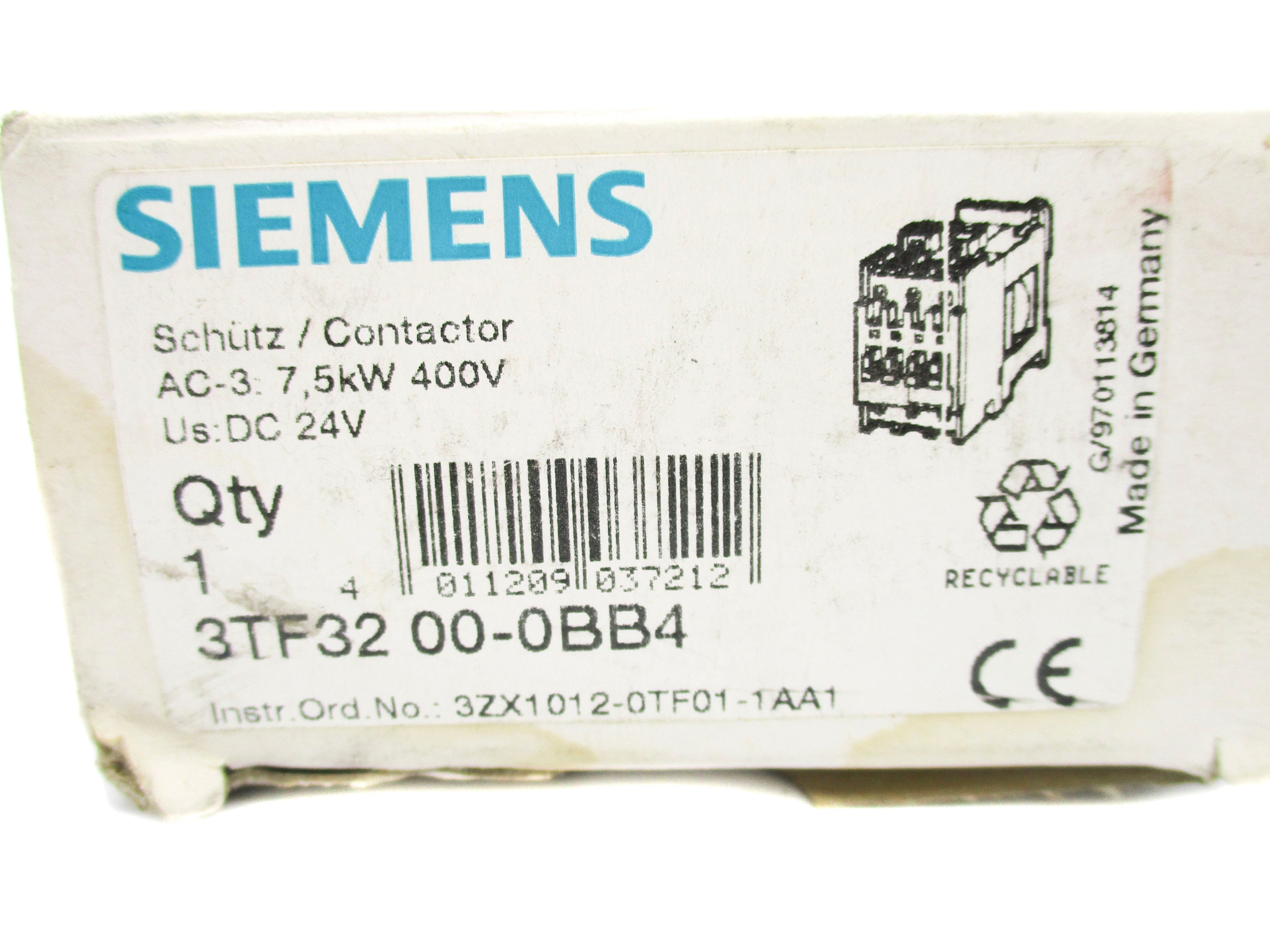 SIEMENS 3TF3200-0BB4 24VDC NSMP