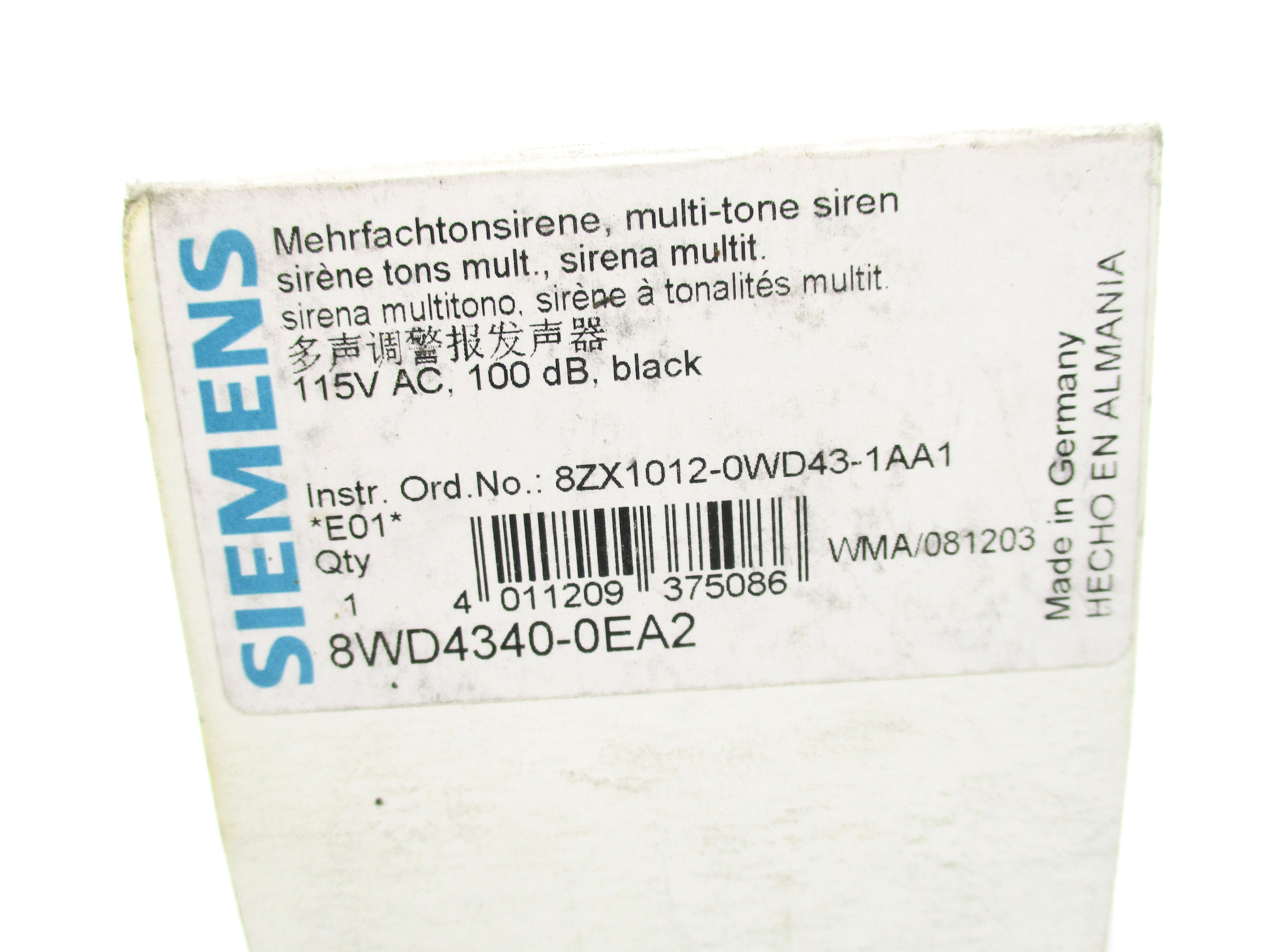 SIEMENS 8WD4340-0EA2 NSMP