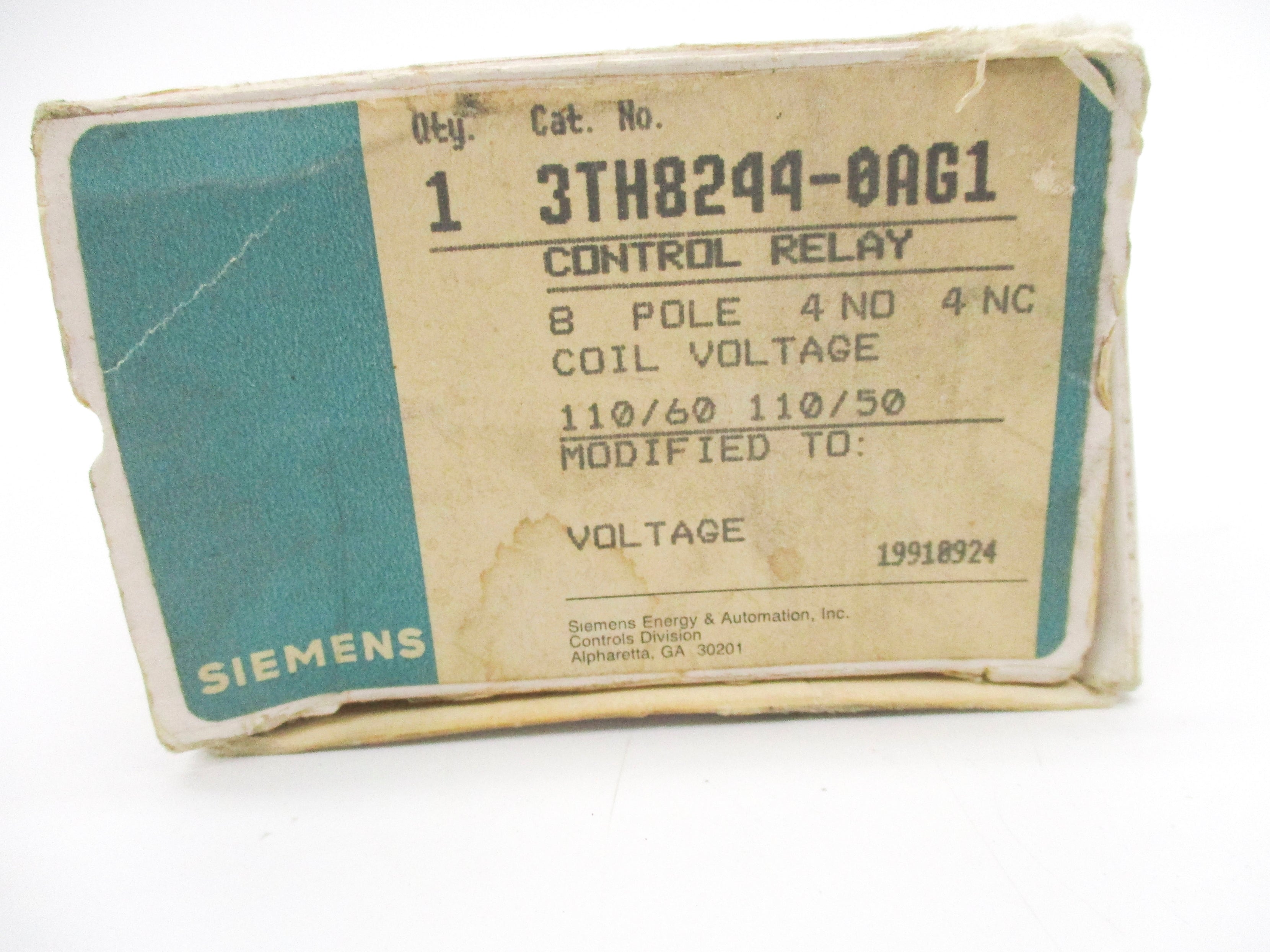 SIEMENS 3TH8244-0AG1 110V 16A NSMP