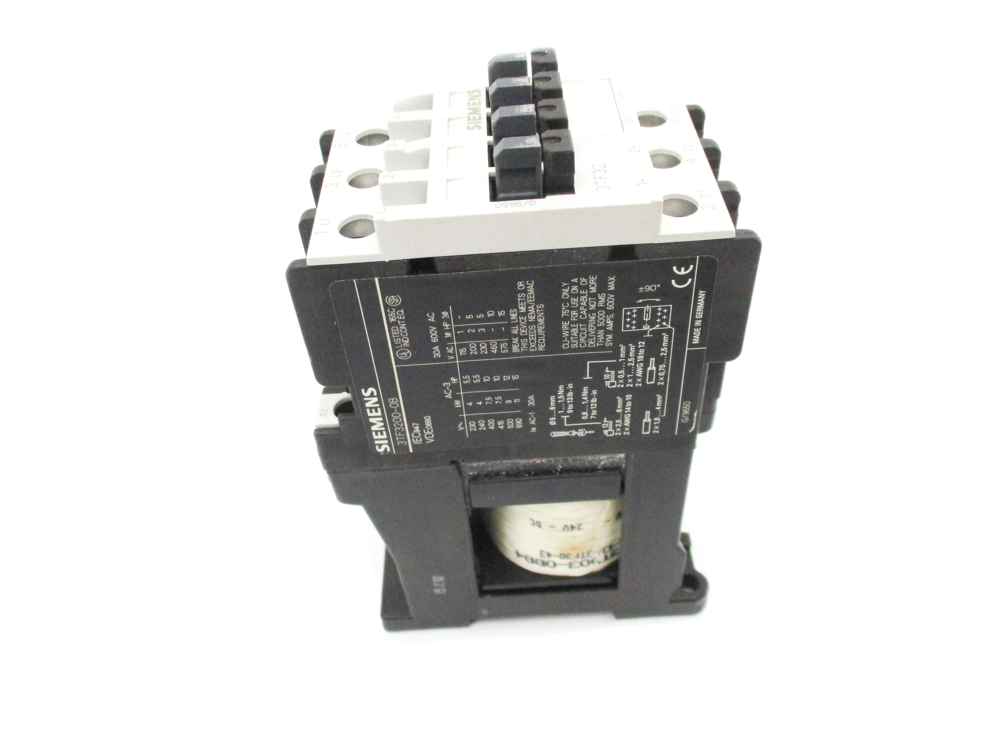 SIEMENS 3TF3200-0BB4 24V NSMP