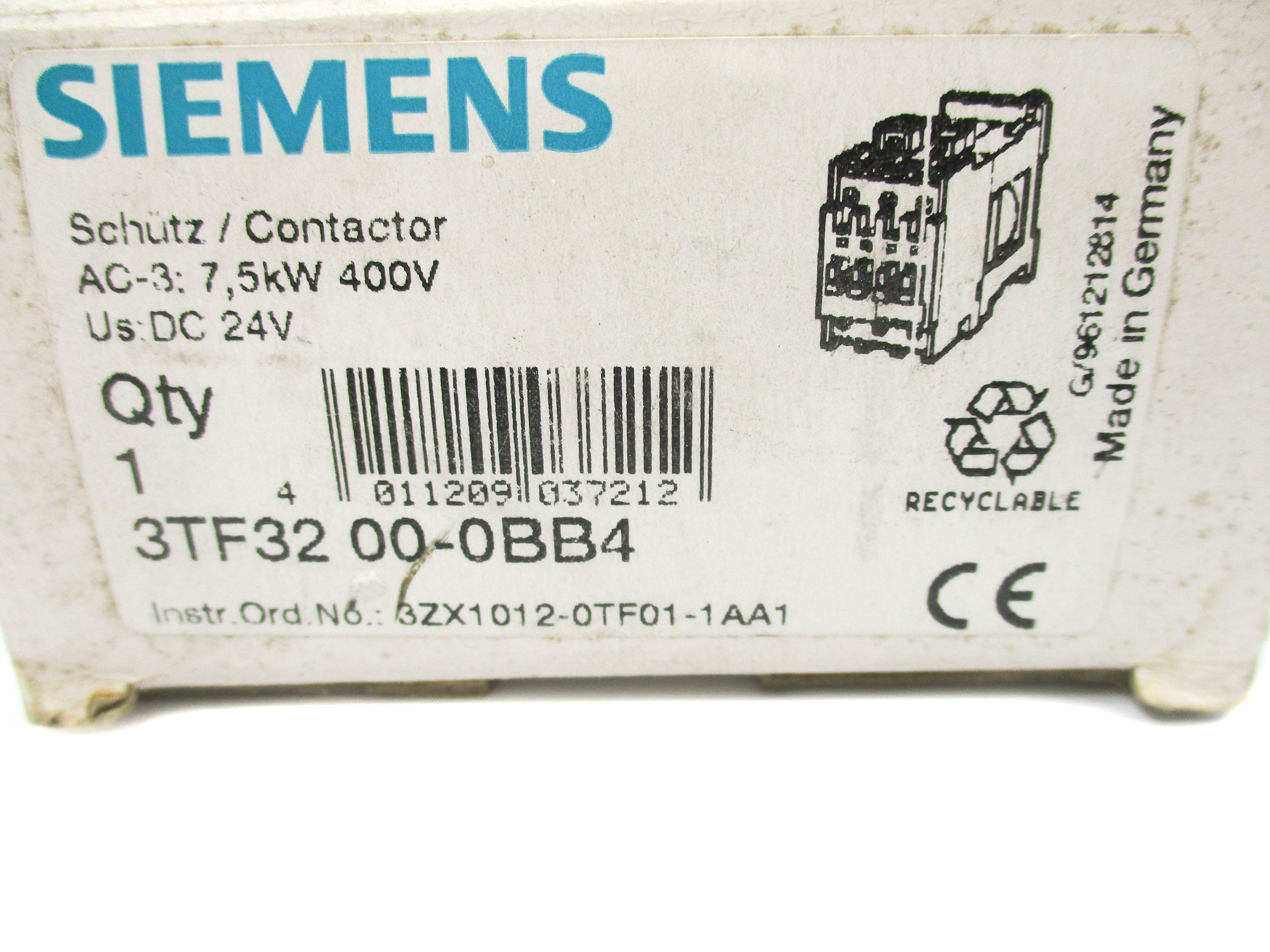SIEMENS 3TF3200-0BB4 24V NSMP