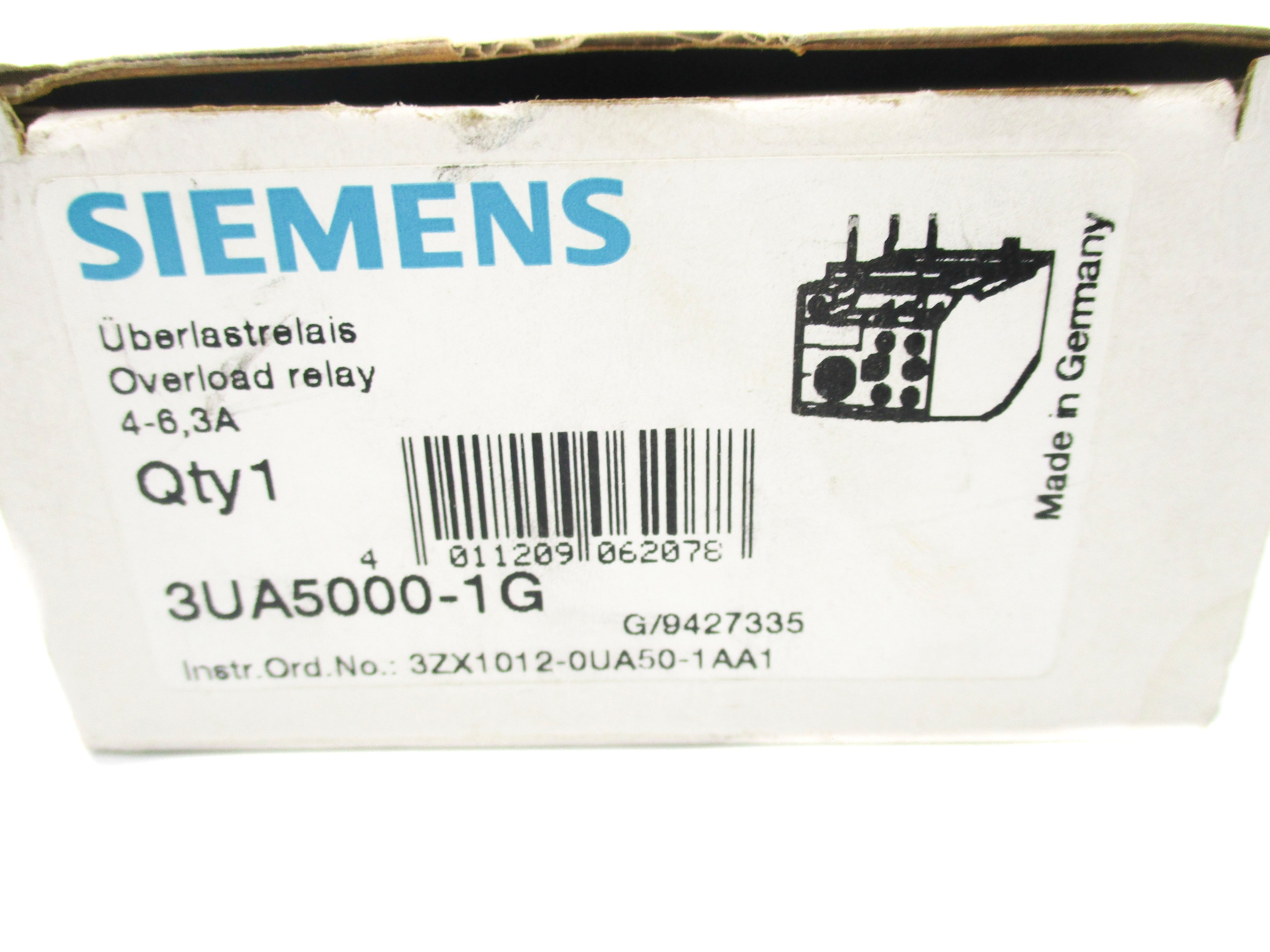 SIEMENS 3UA5000-1G 600VAC 4-6,3A NSMP