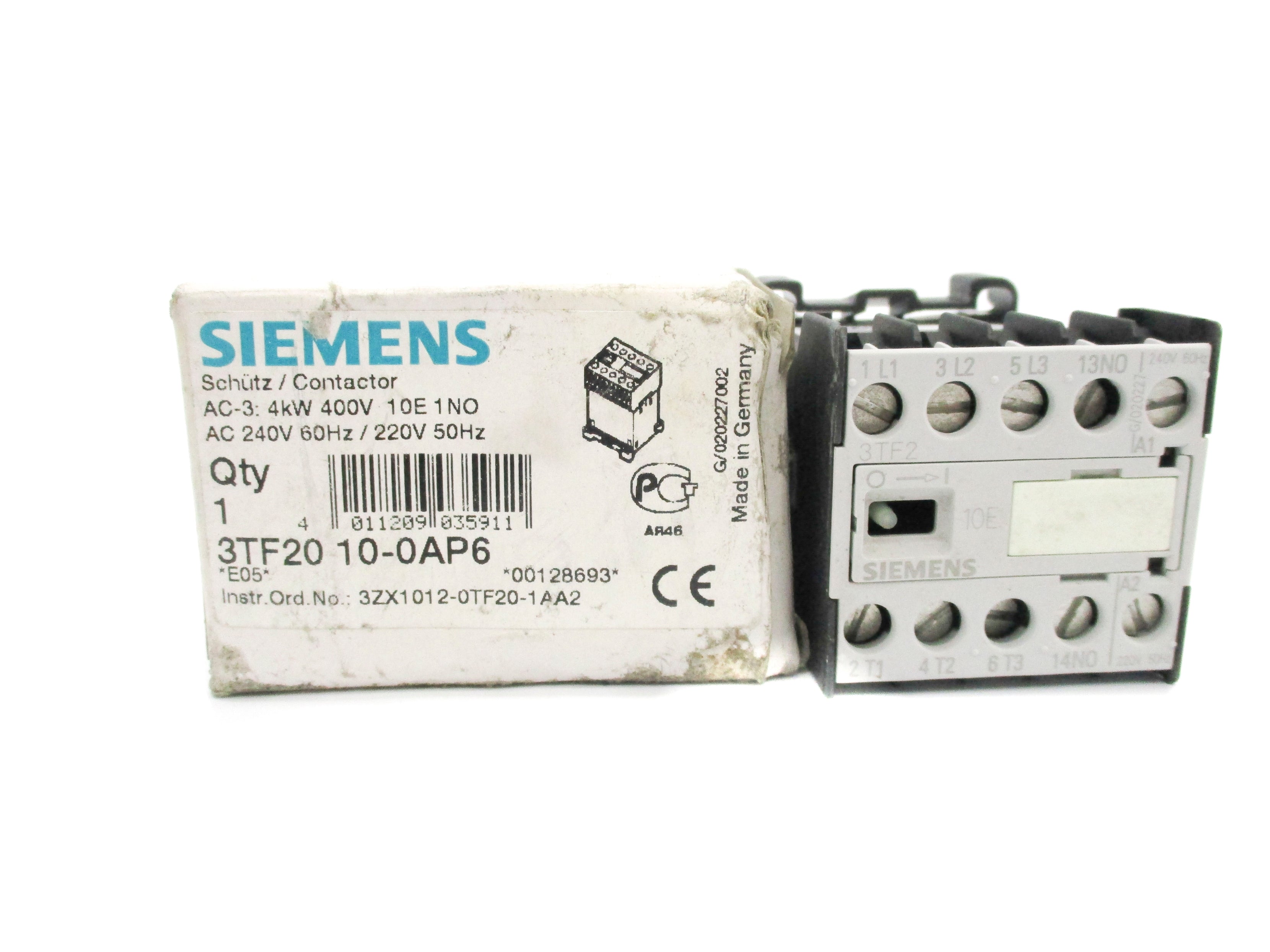 SIEMENS 3TF2010-0AP6 240/220V NSMP