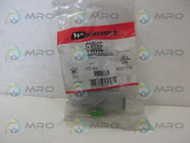 WIREMOLD G3006E CUR CLIP (PK OF 10) *NEW IN FACTORY BAG*