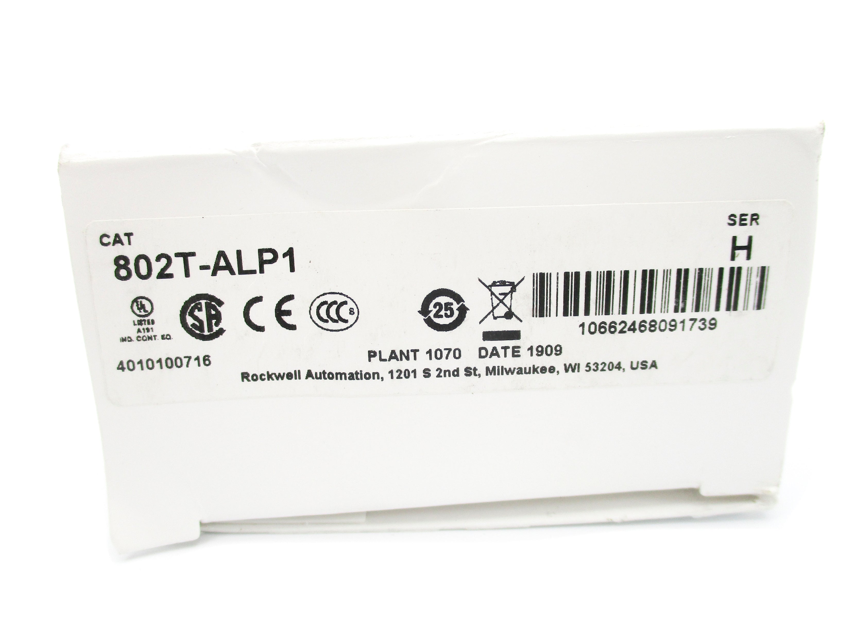 INDUSTRIAL SPARE PART 802T-ALP1 SER. H 120-600VAC 30A (WH) NSMP