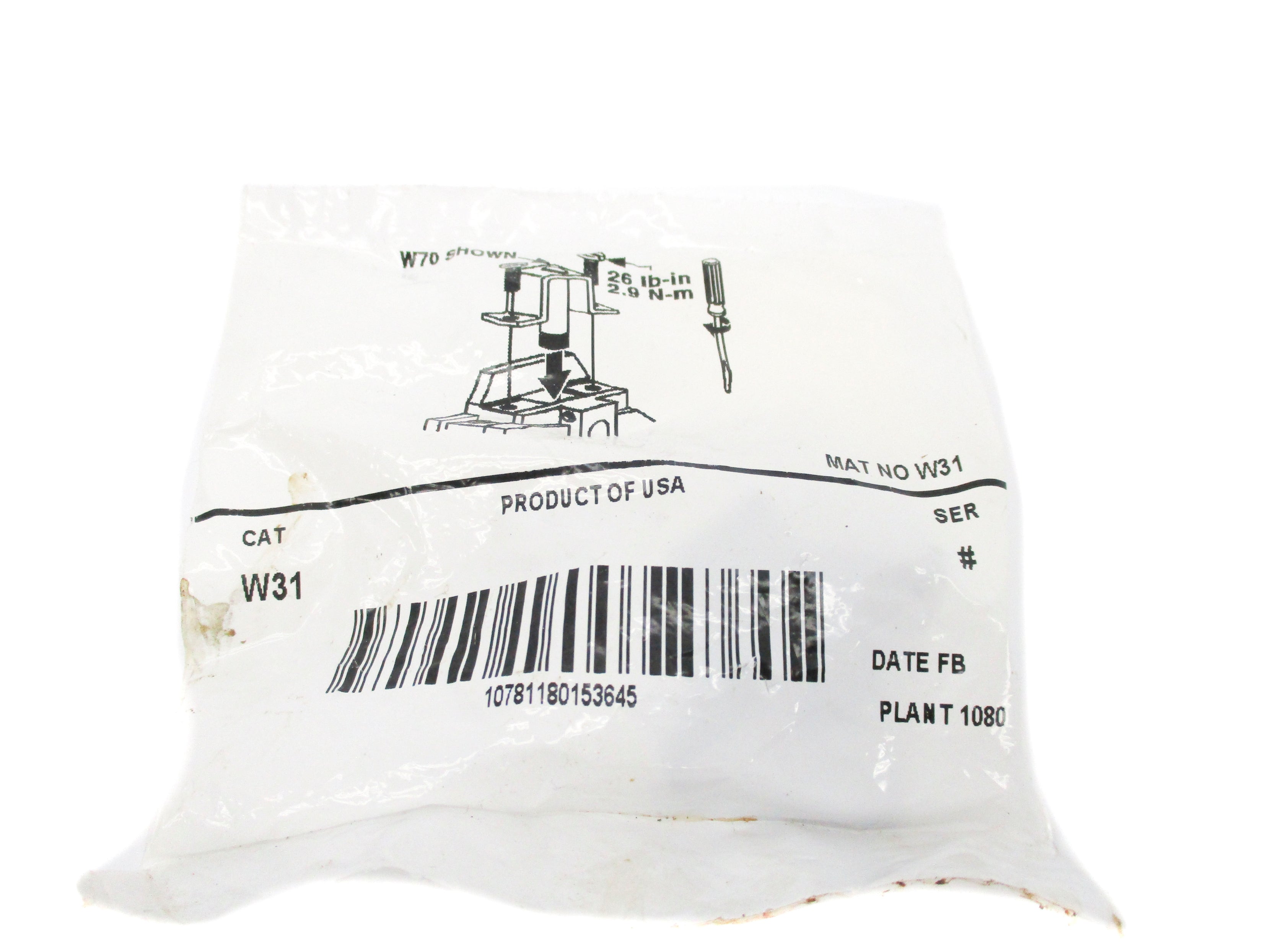 ALLEN BRADLEY W31 SER. # NSMP