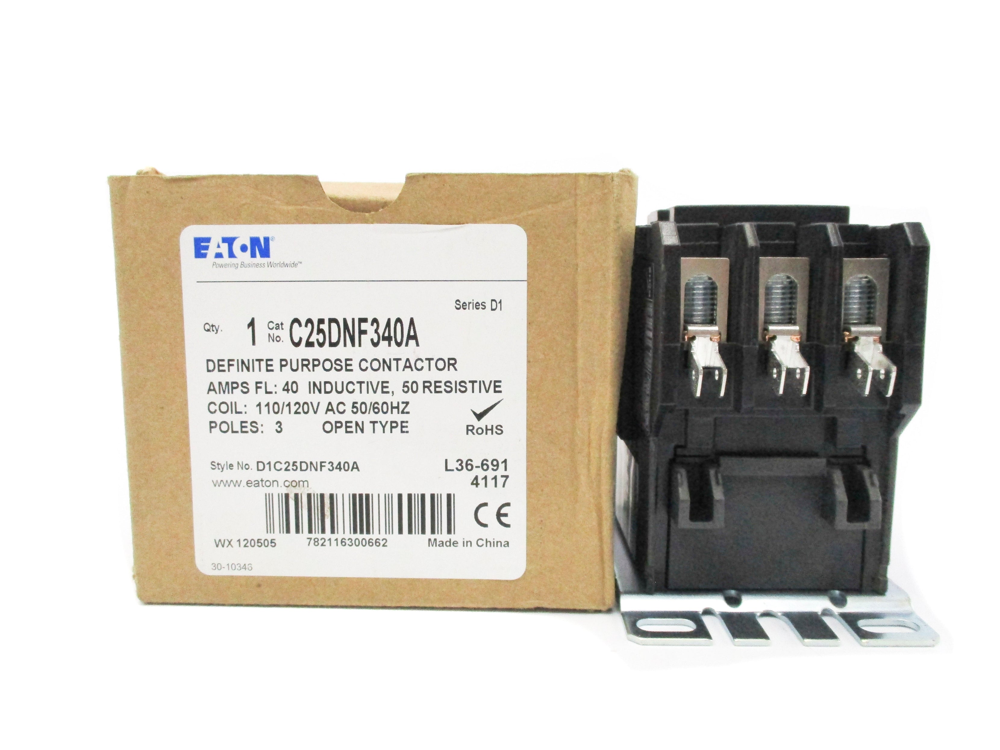 EATON C25DNF340A SER. D1 110/120V NSMP