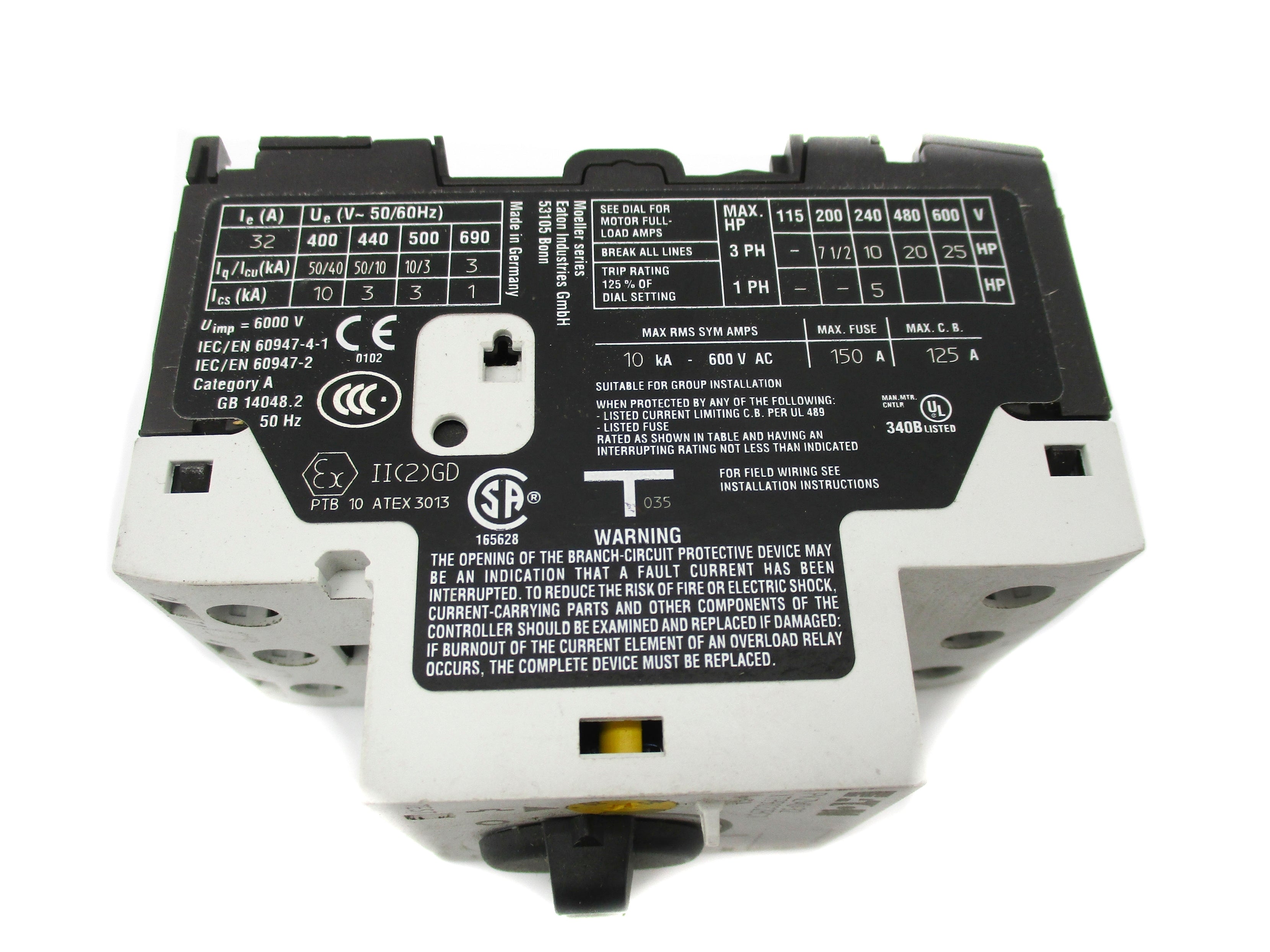 EATON PKZM0-32 32A 600V NSNP