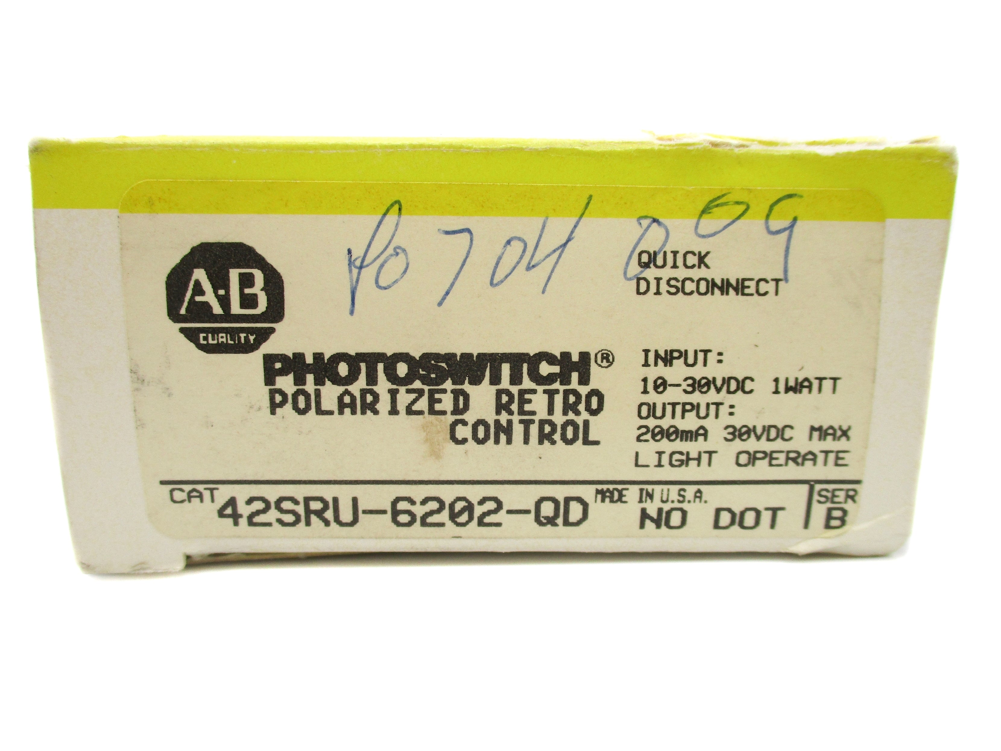 ALLEN BRADLEY 42SRU-6202-QD SER. B (BK/YL) NSMP