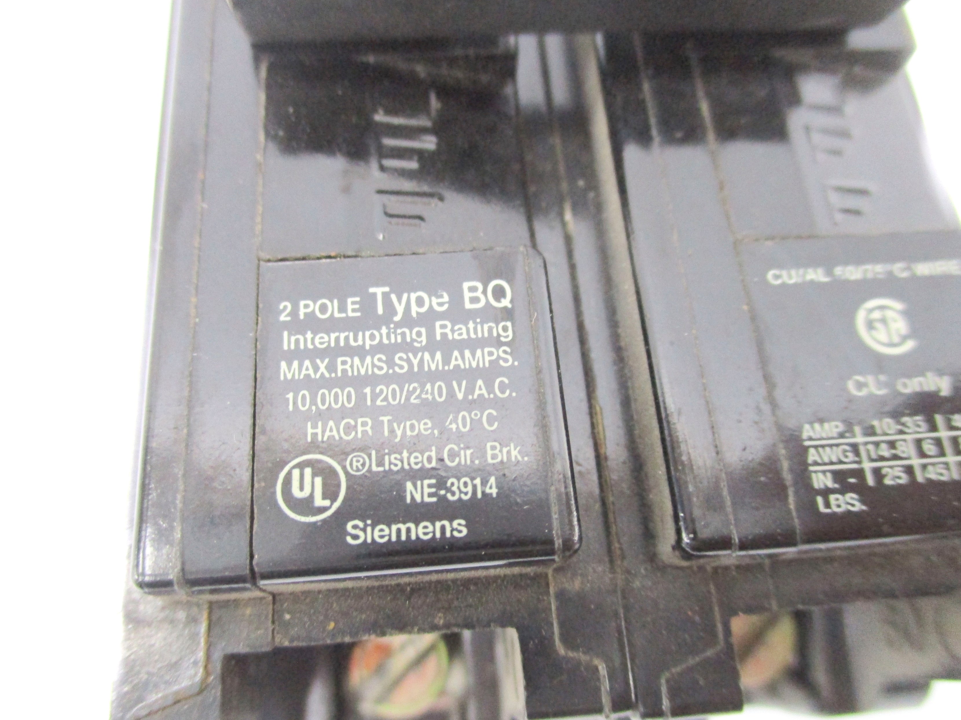 SIEMENS BQ250 120/240V 50A UNMP