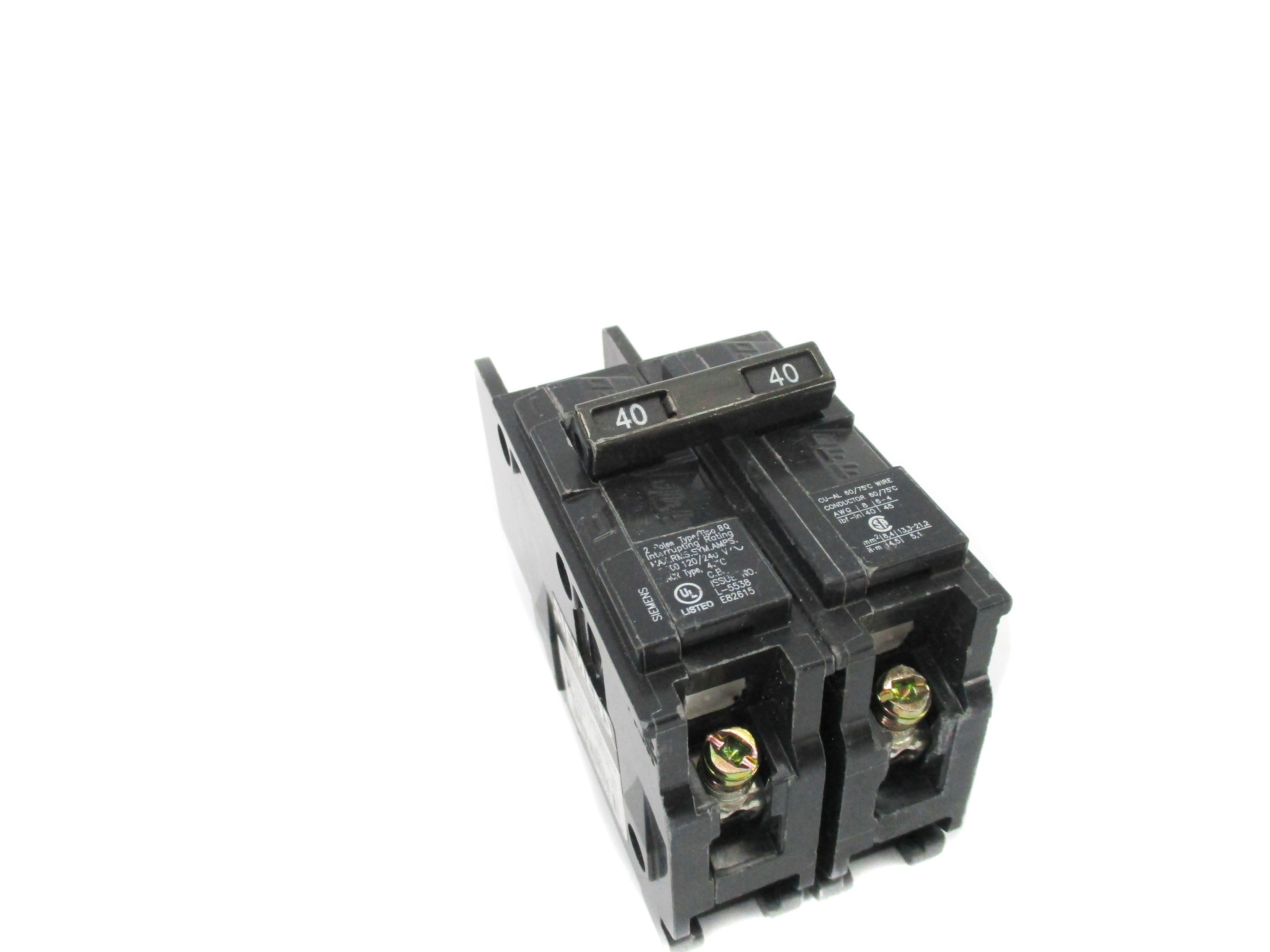 SIEMENS BQ2B040 120/240V 40A NSNP