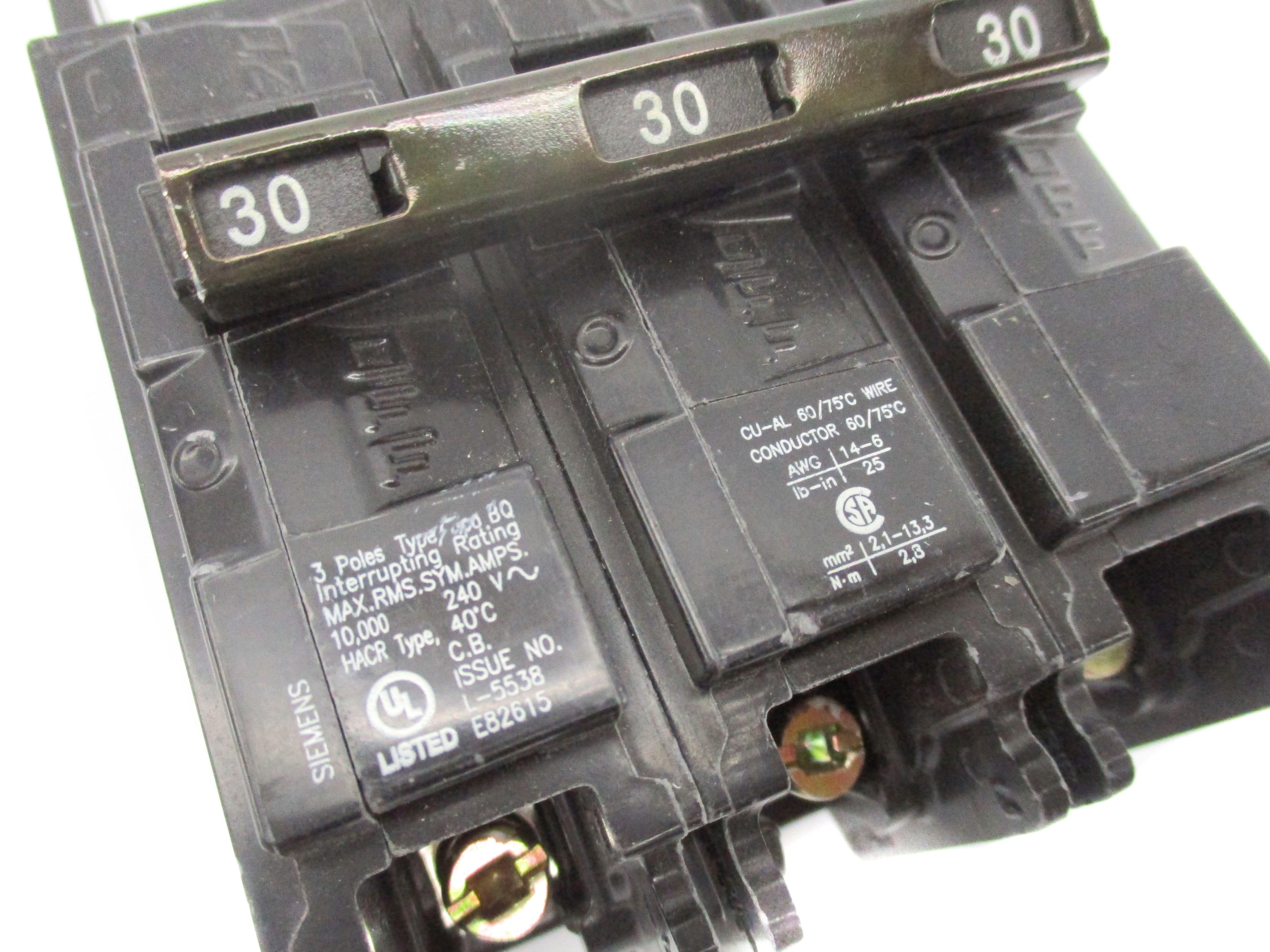 SIEMENS BQ3B030 240V 30A NSNP