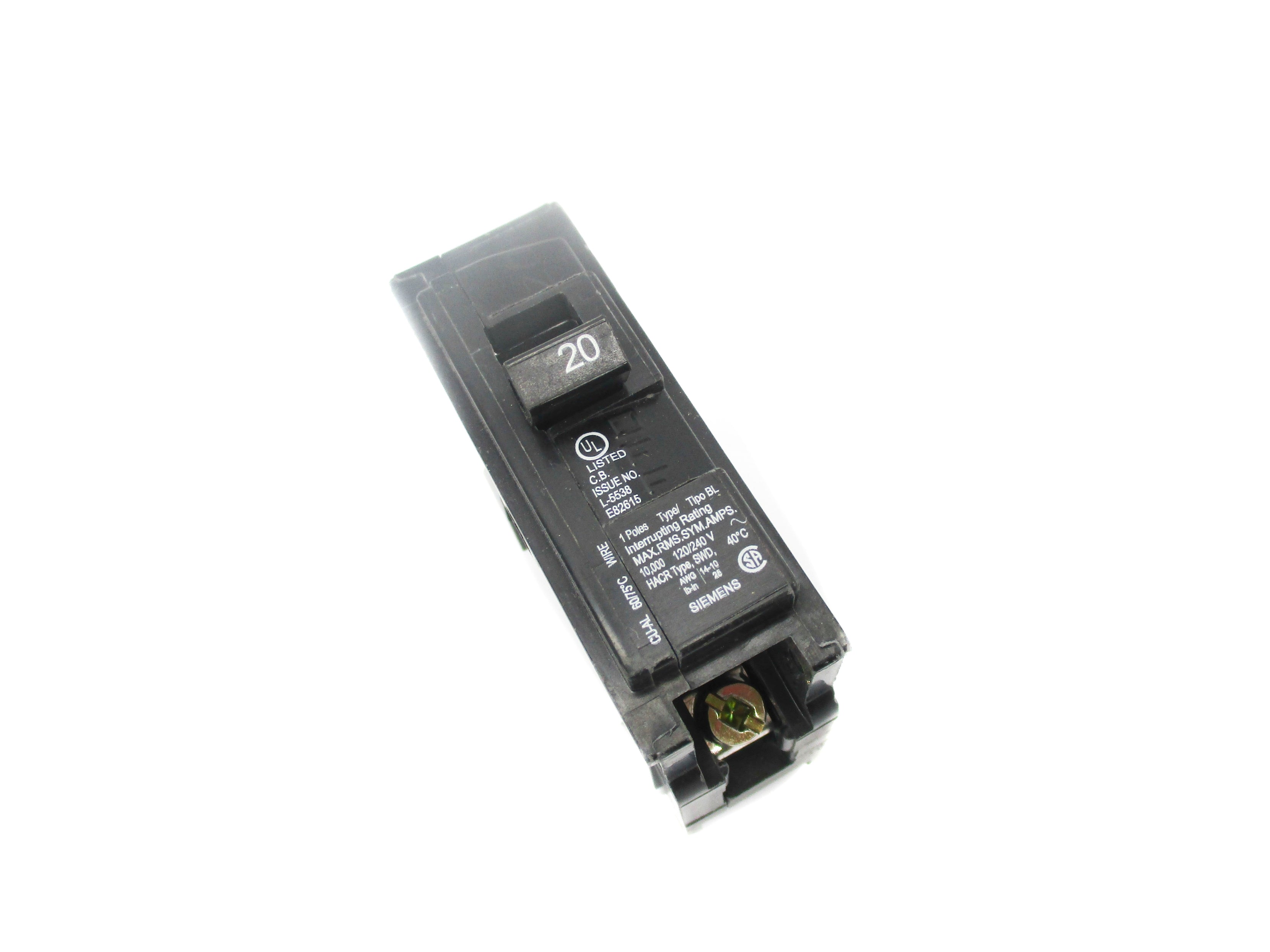 SIEMENS B120 120/240V 20A NSNP