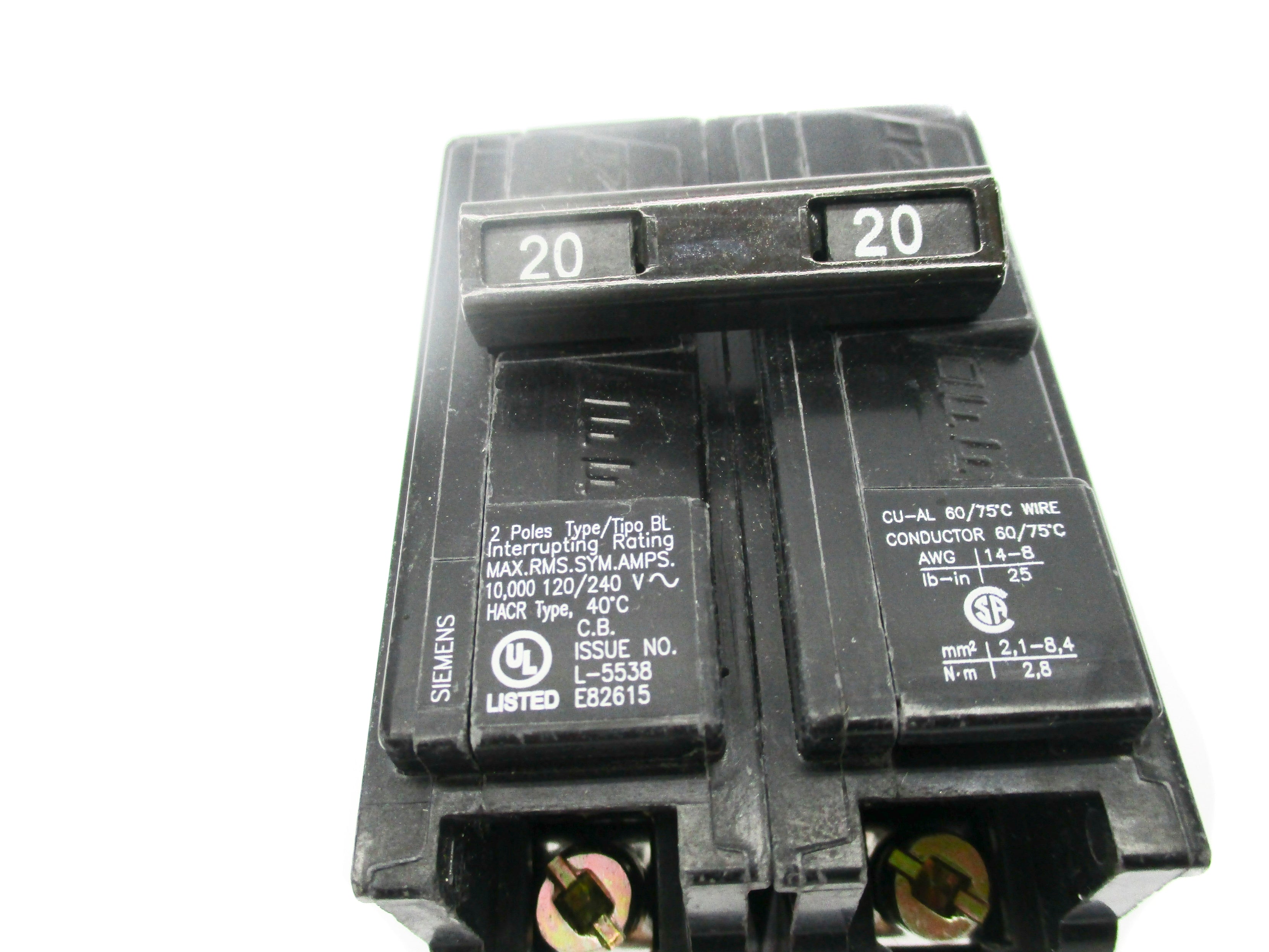 SIEMENS B220 120/240V 20A NSNP