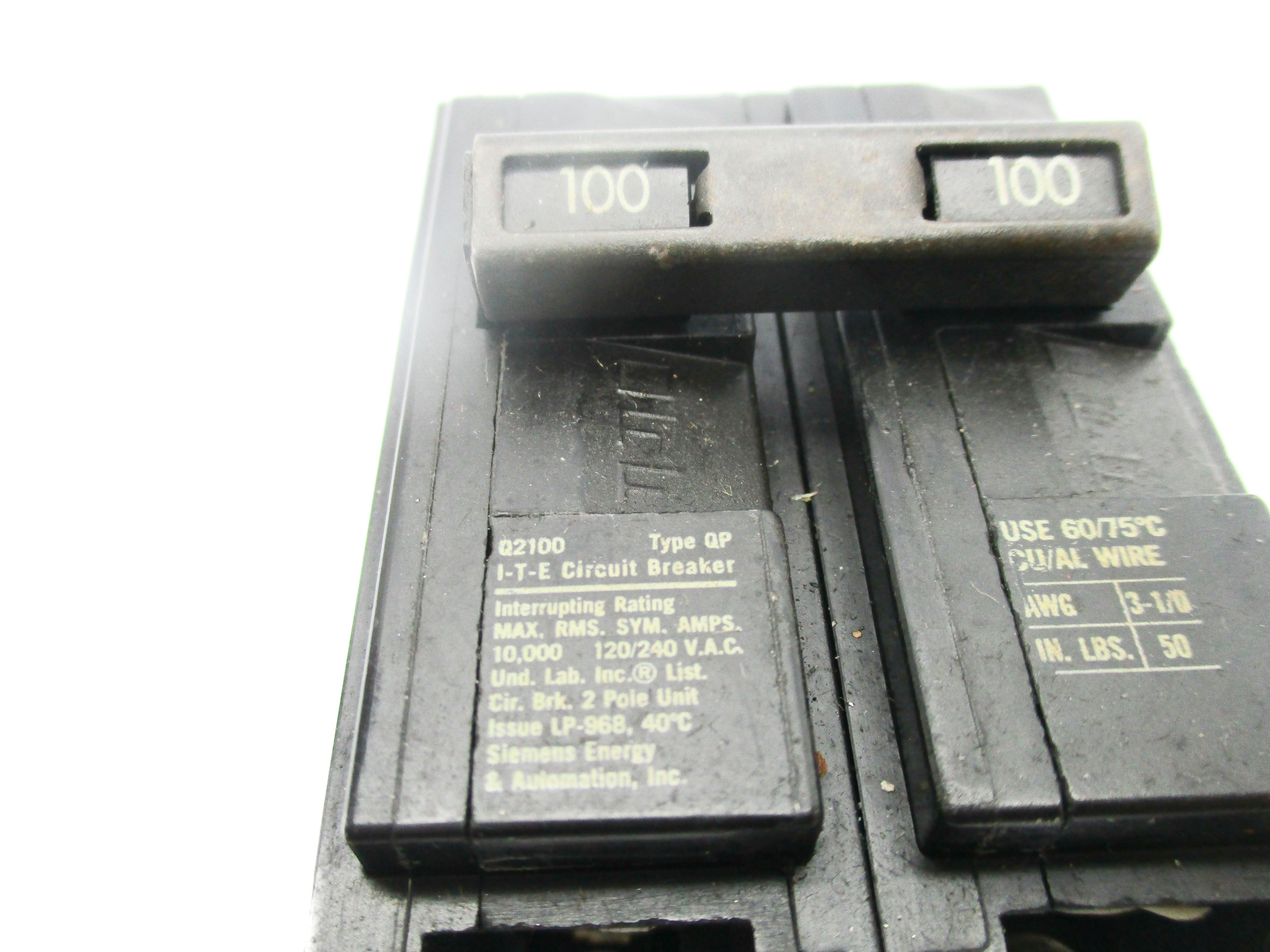 SIEMENS QP2100 120/240V 100A NSNP