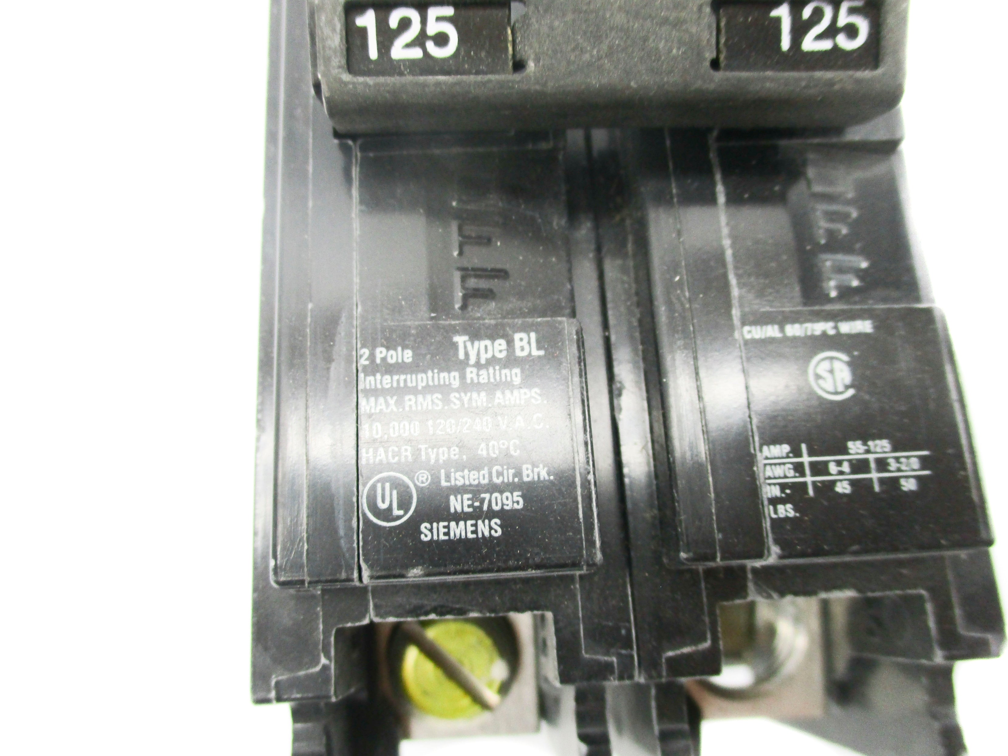 SIEMENS BL2125 120/240V 125A (AS PICTURED) NSNP
