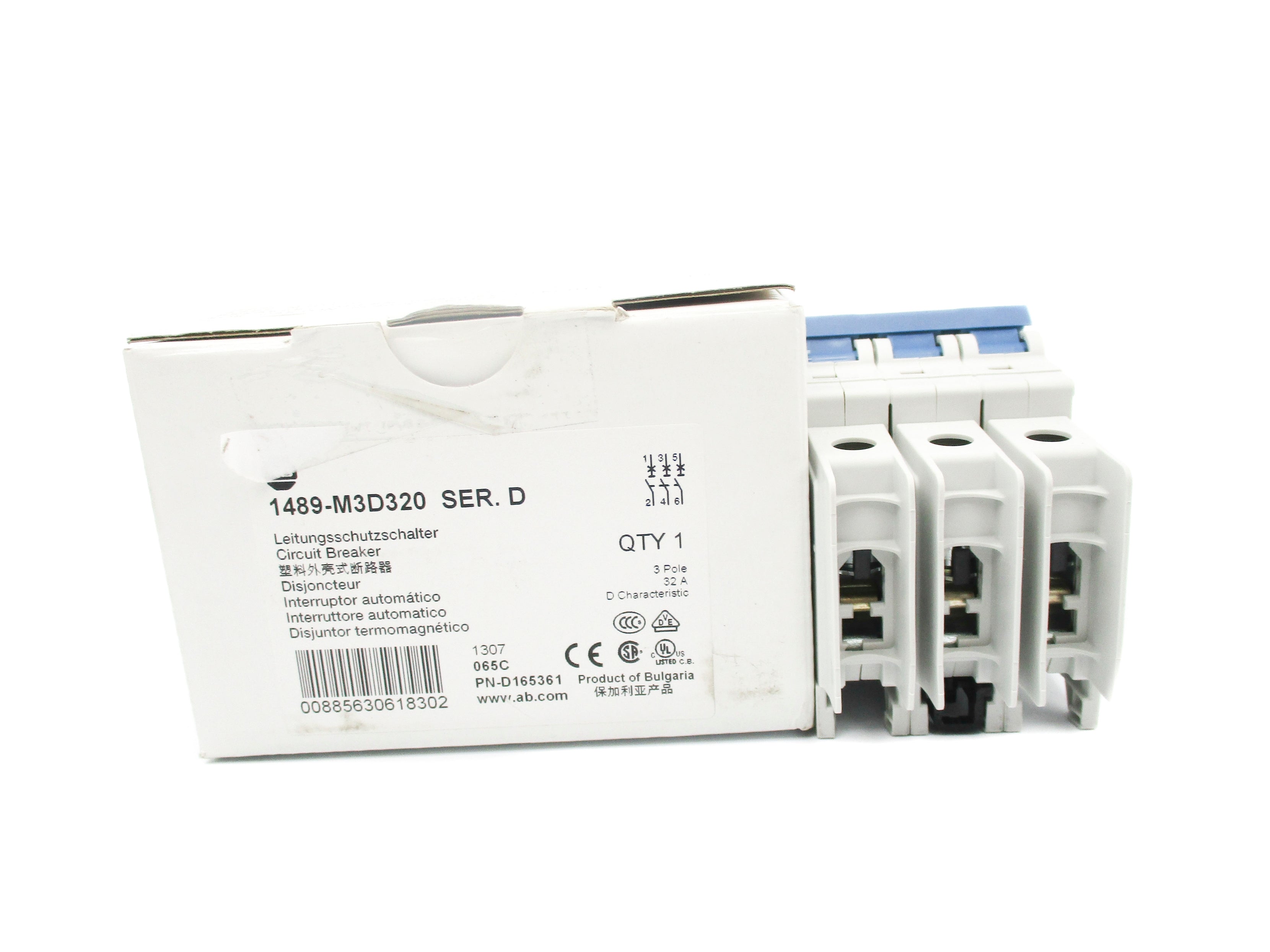 ALLEN BRADLEY 1489-M3D320 SER. D 480/277V 32A NSMP