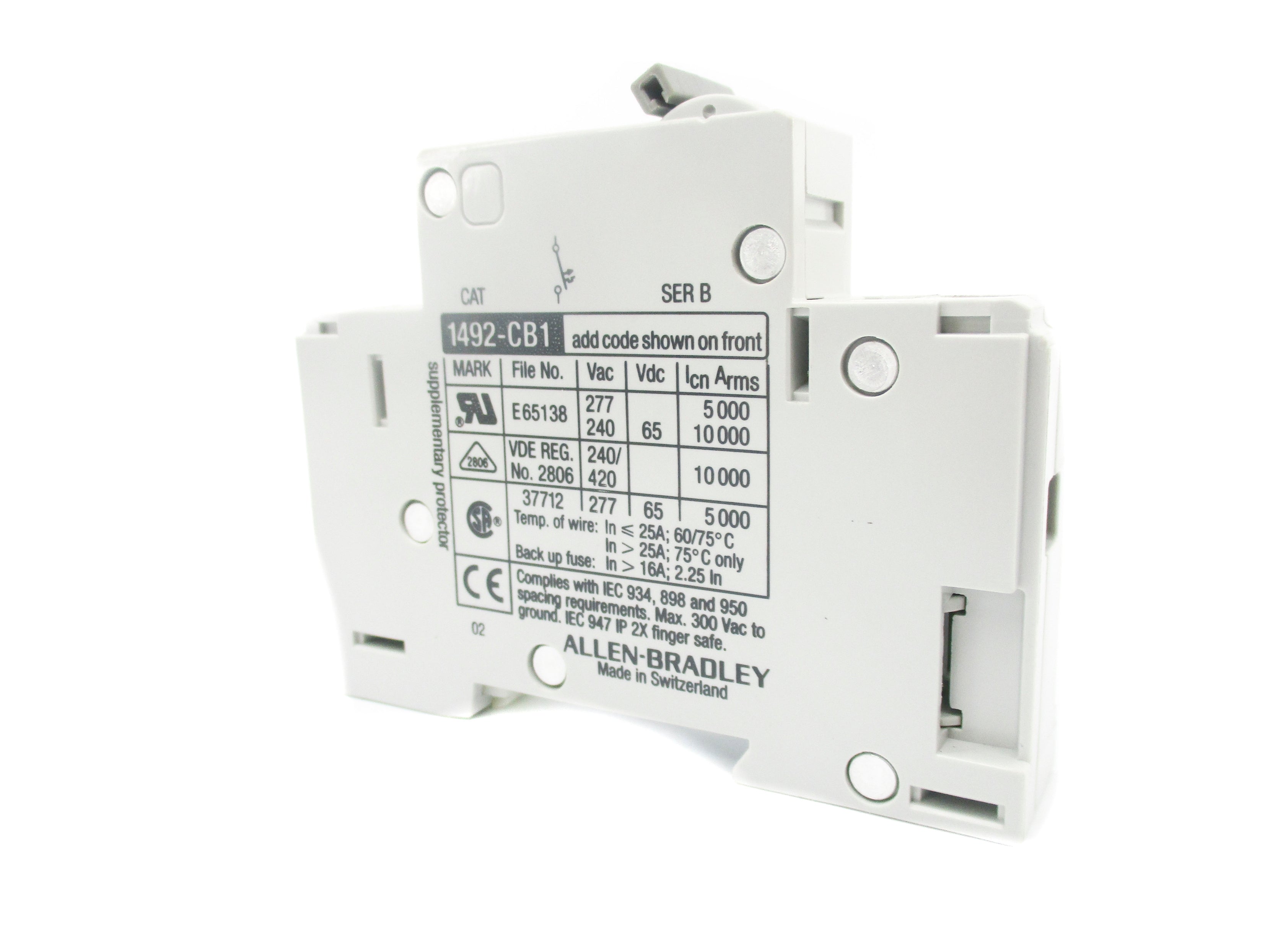 ALLEN BRADLEY 1492-CB1G070 SER. B 420VAC 7A NSMP