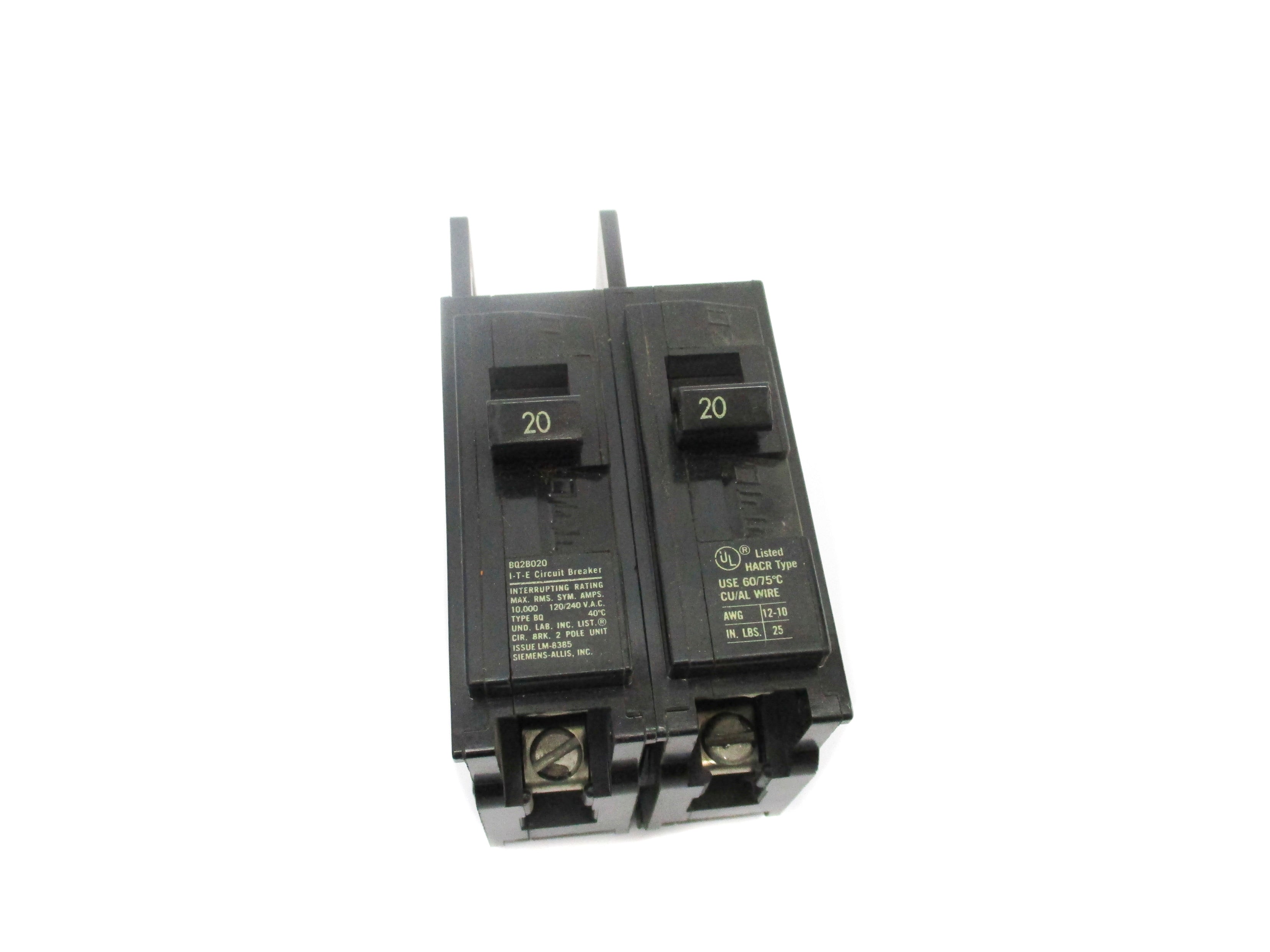 SIEMENS BQ2B020 120/240V 20A UNMP