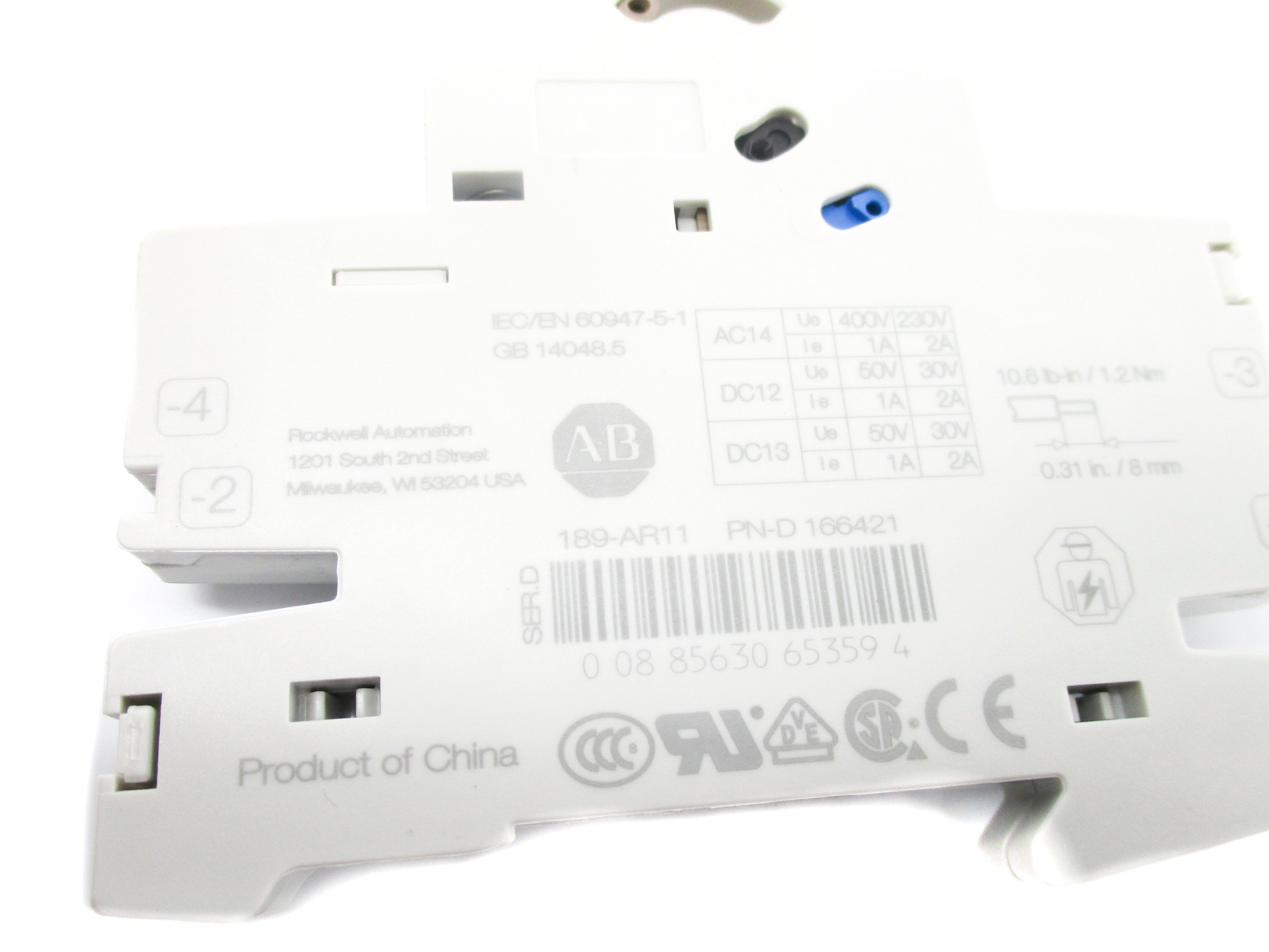 INDUSTRIAL SPARE PART 189-AR11 SER. D NSNP