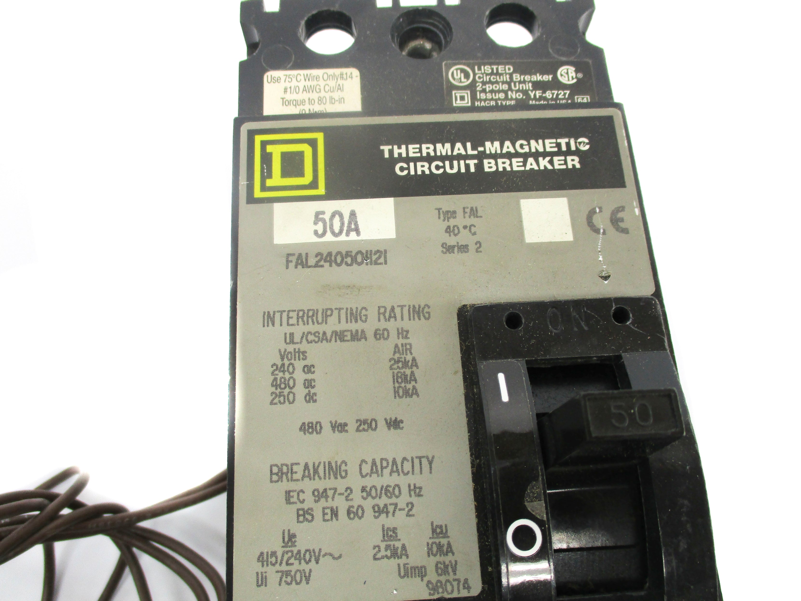 SQUARE D FAL240501121 480/250V 50A NSNP