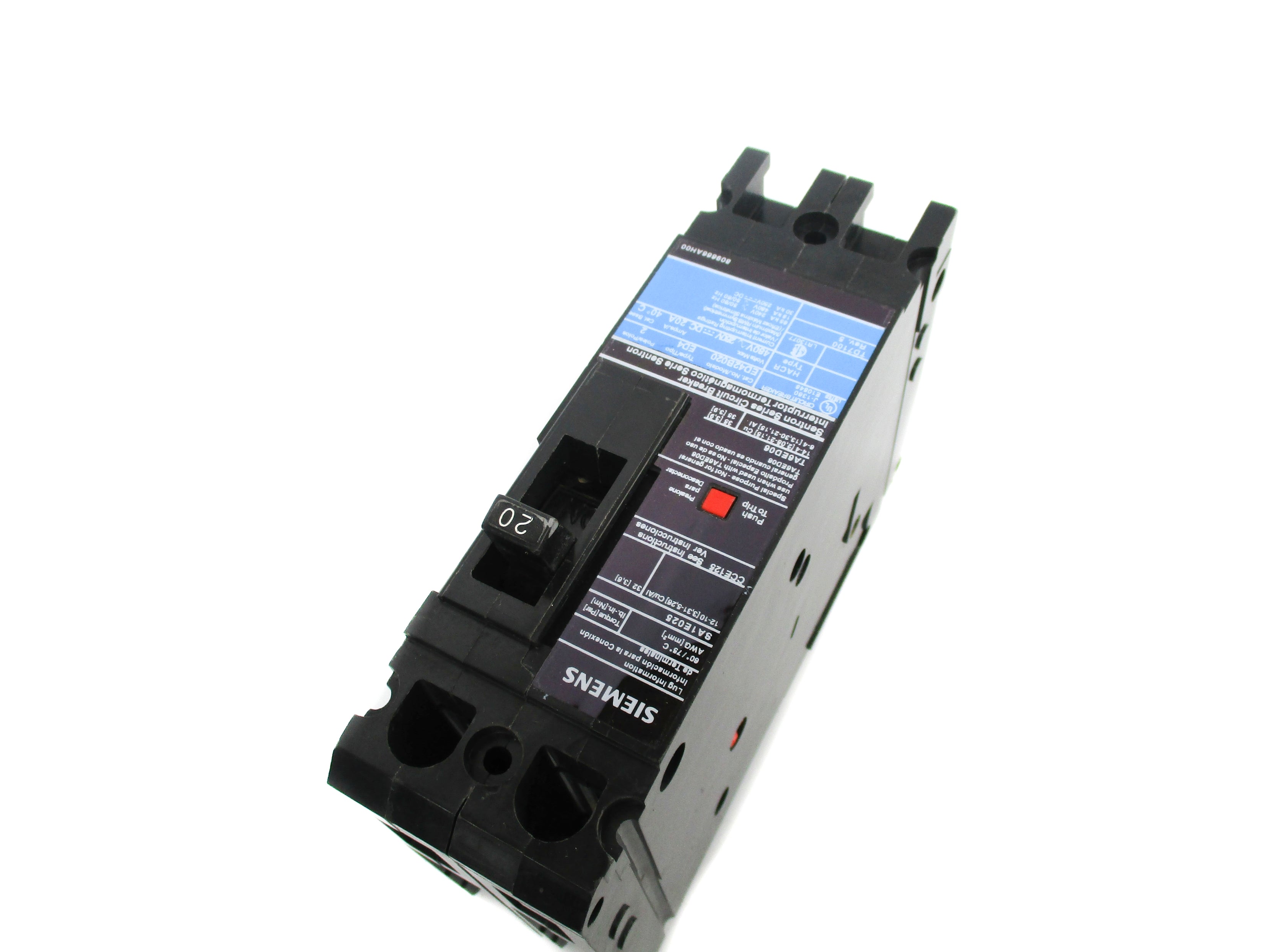 SIEMENS ED42B020 480/250V 20A NSNP