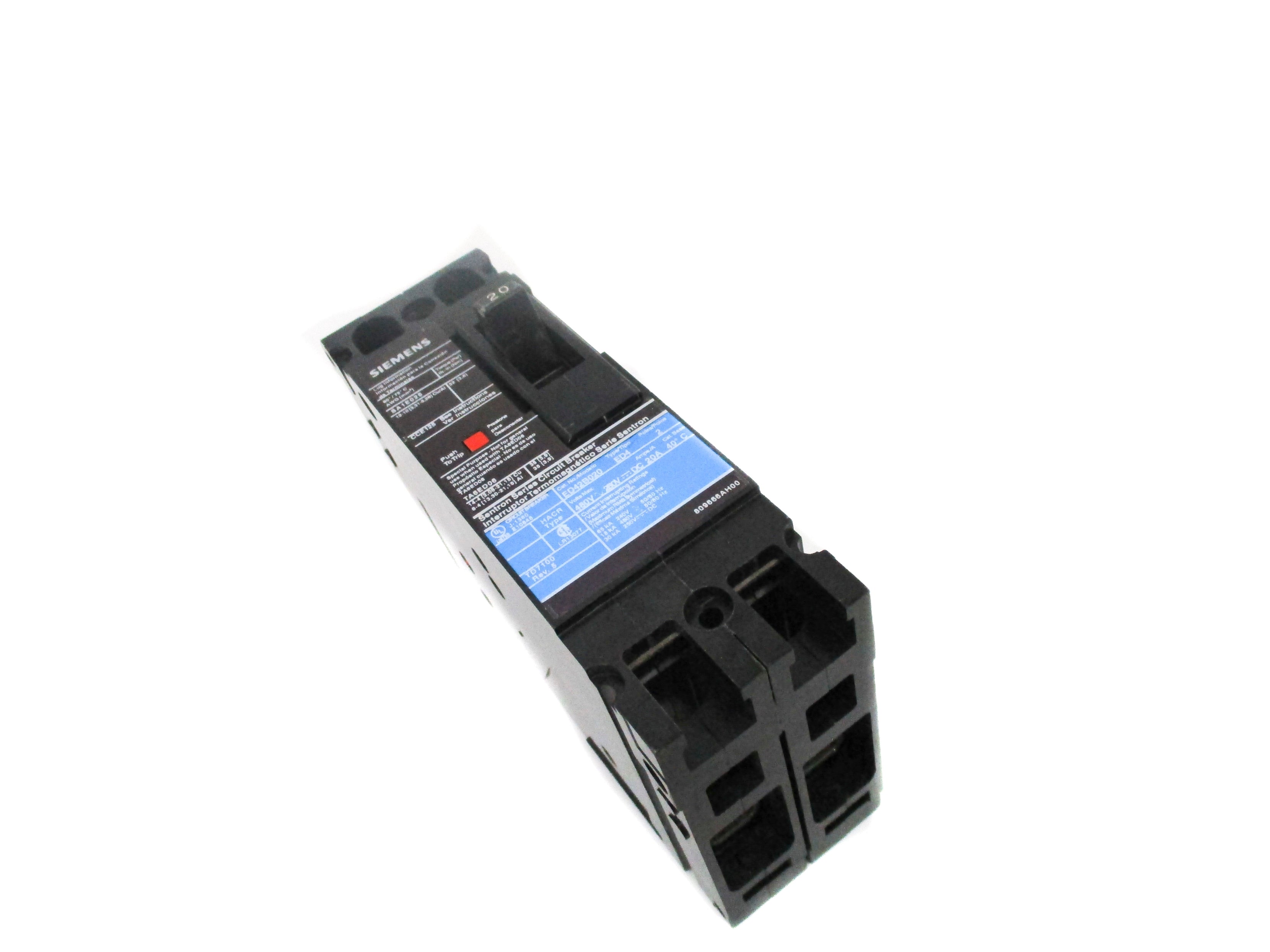 SIEMENS ED42B020 480/250V 20A NSNP