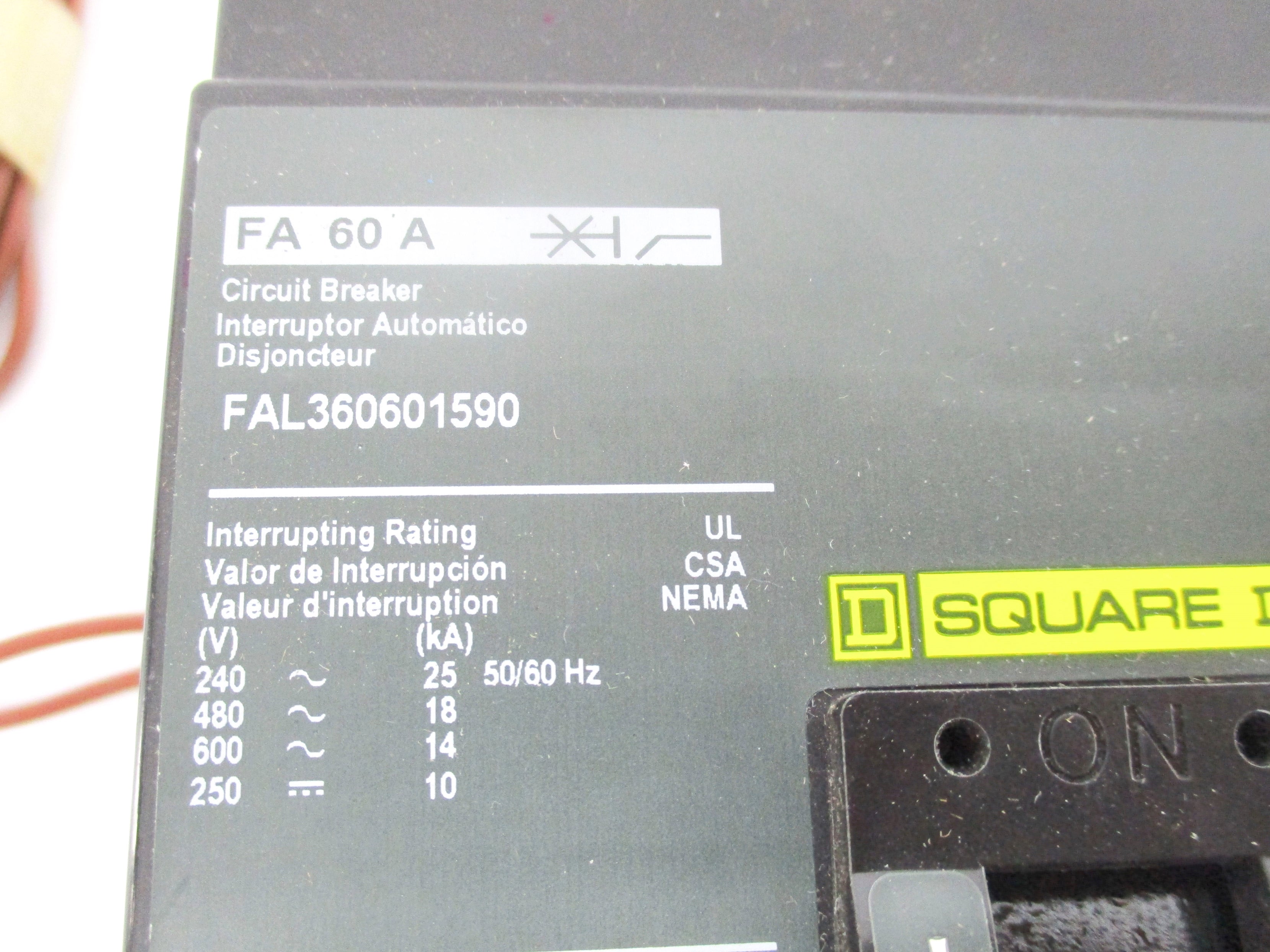SQUARE D FAL360601590 480V 60A (GREEN) NSNP