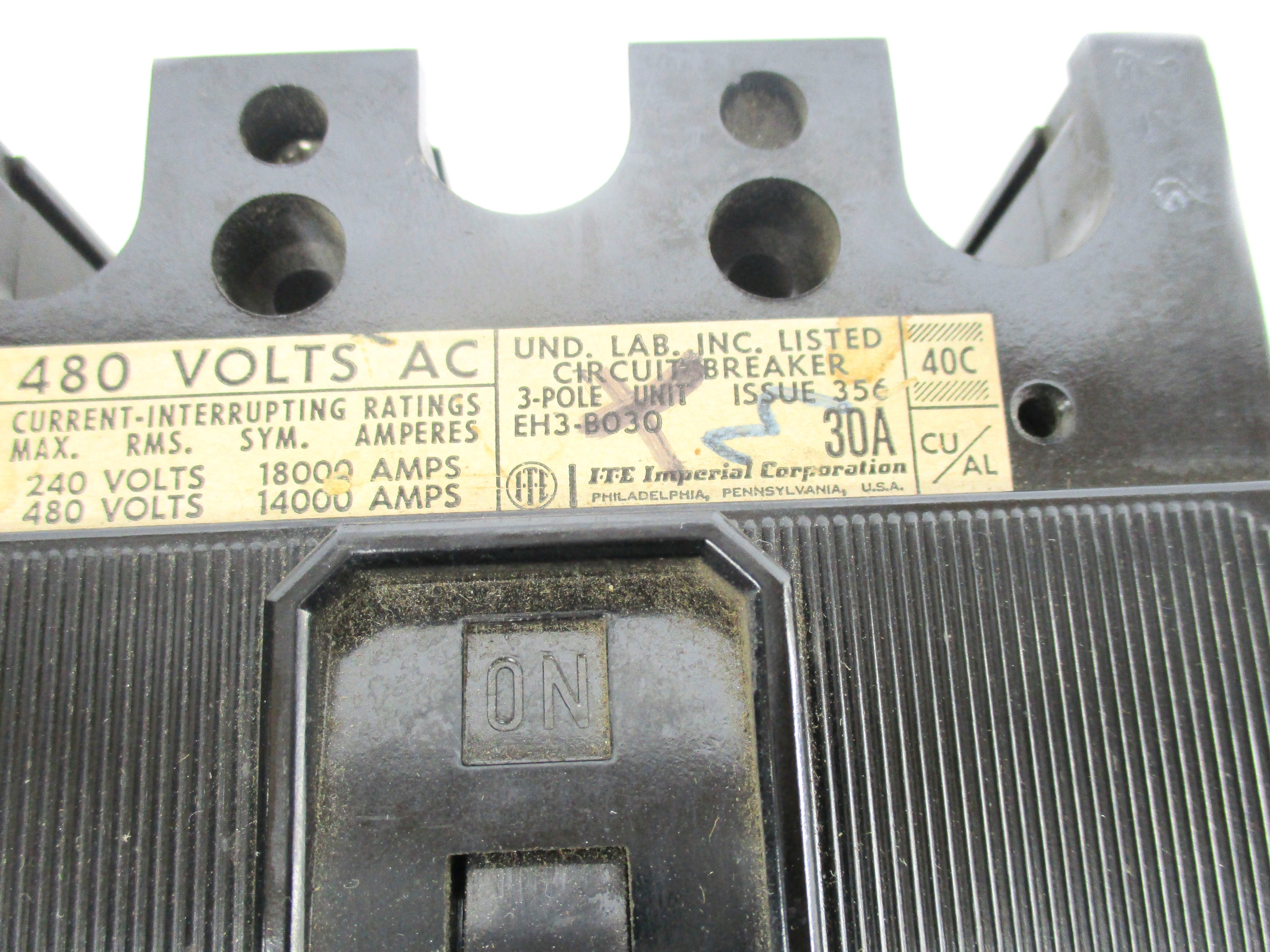 ITE EH3-B030 480VAC 30A UNMP